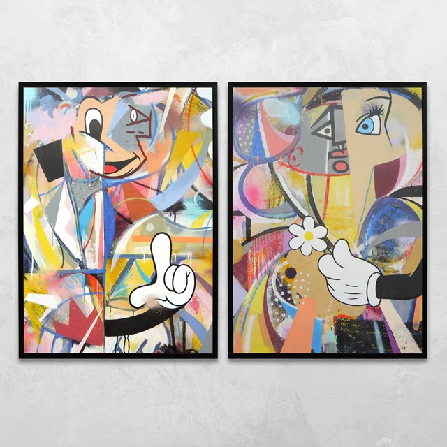 Bilderwand: Picasso Paar - Poster im Paar von Printler