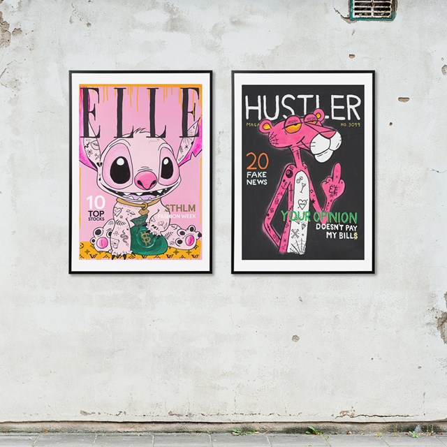 Bilderwand: Rich Stitch & The Hustler - Poster im Paar von Printler