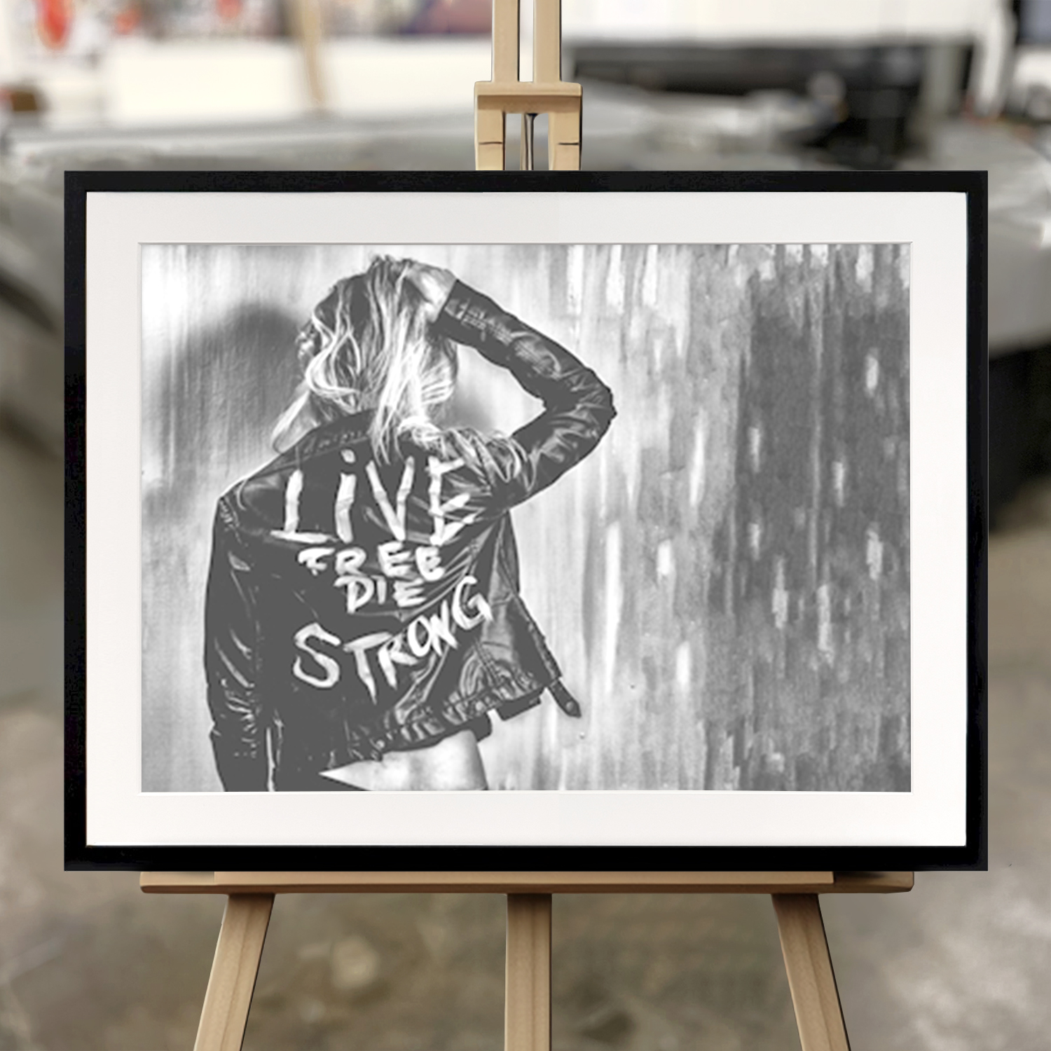 Fine Art "Live Free Die Strong Nr. 19" - Print in 50x70 von Printler