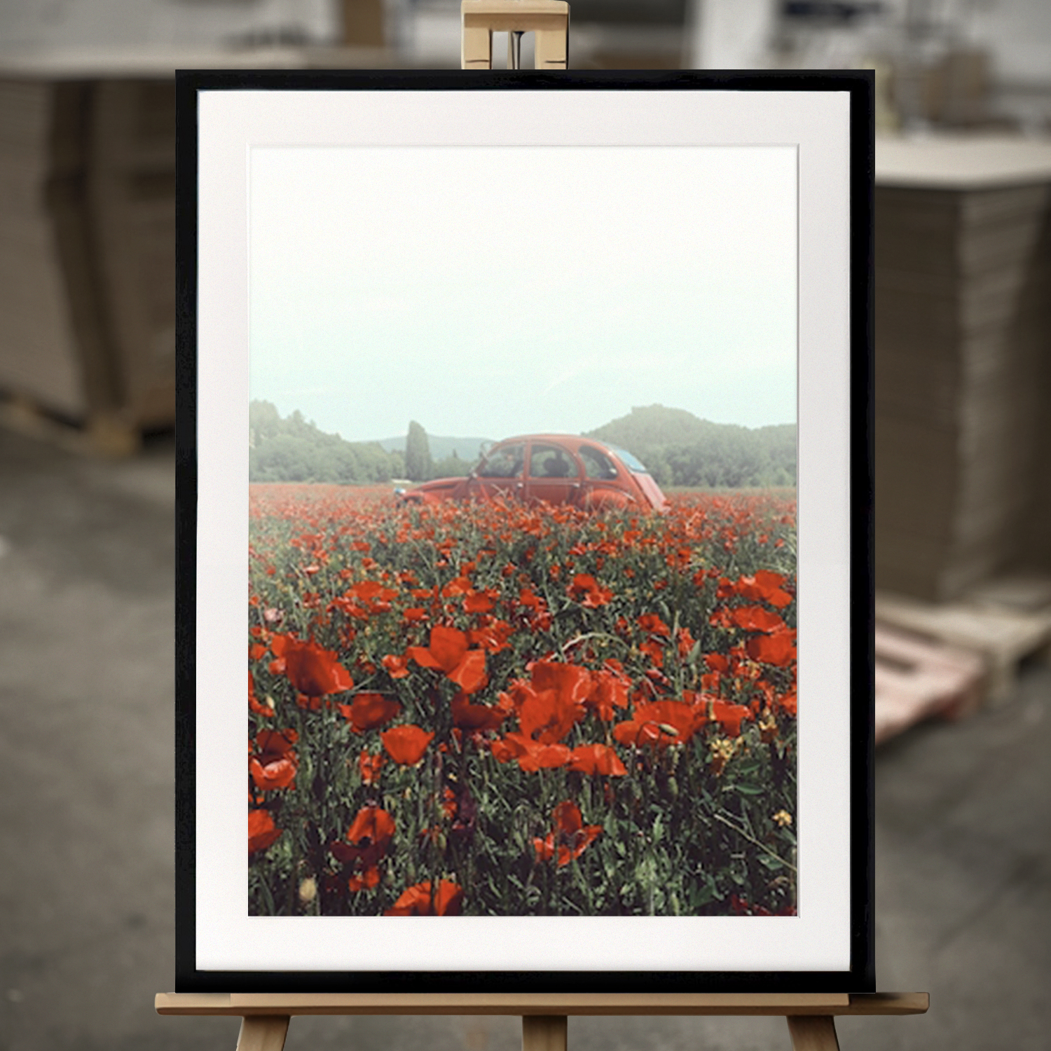 Fine Art "Mohn Vintage" - Print in 50x70 von Printler