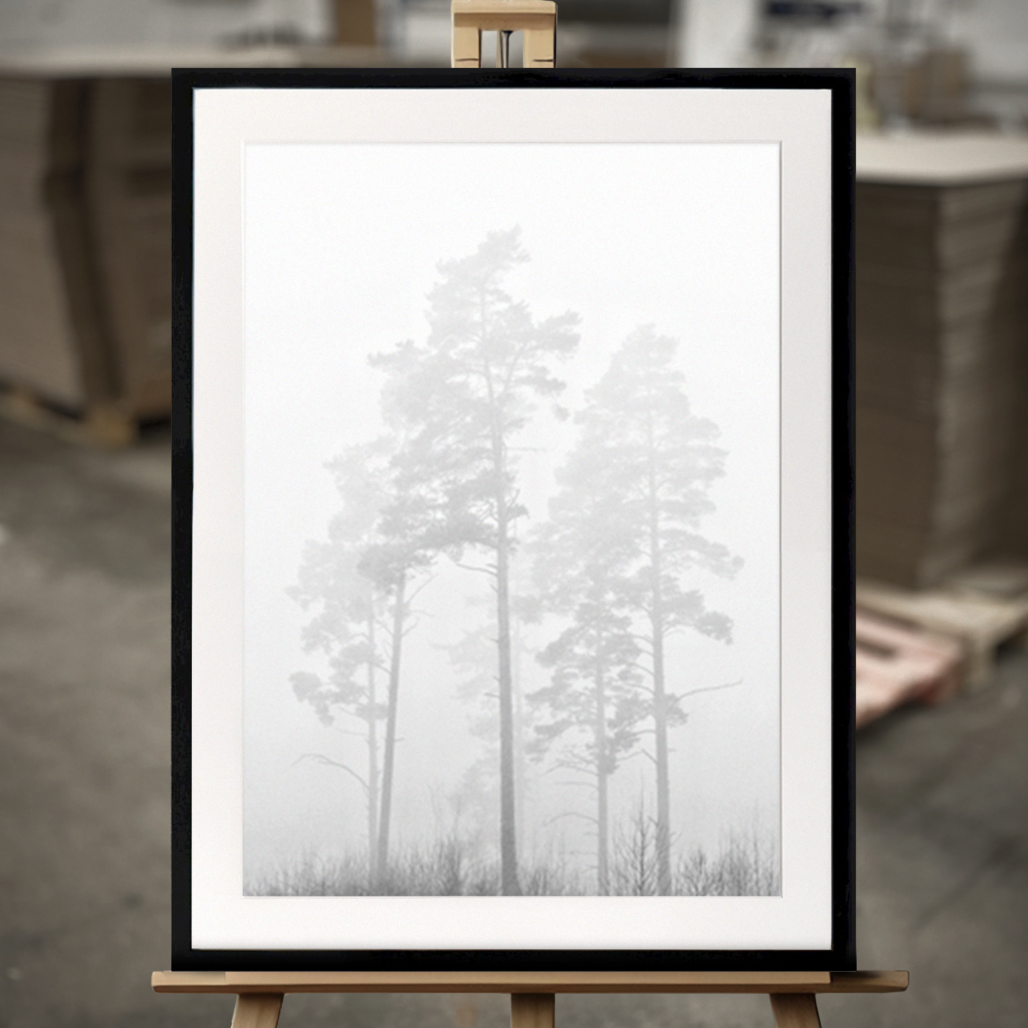 Fine Art "Nebelskizze" - Print in 50x70 von Printler
