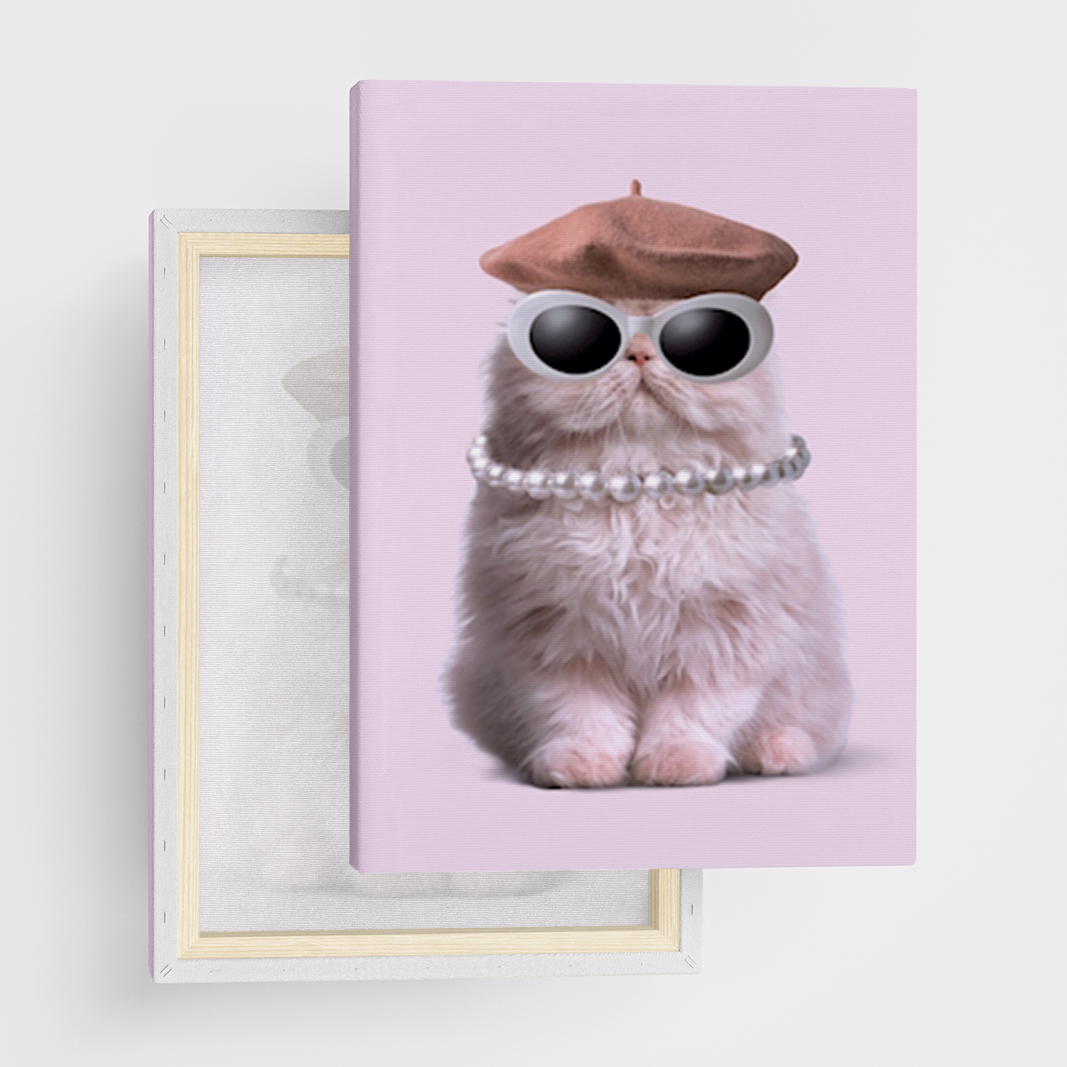 Leinwandbild "Mode Katze" von Printler
