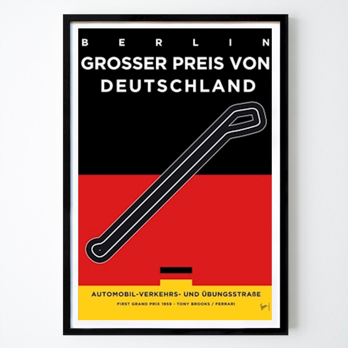 Poster: 1959 AVUS von Chungkong Art von Printler