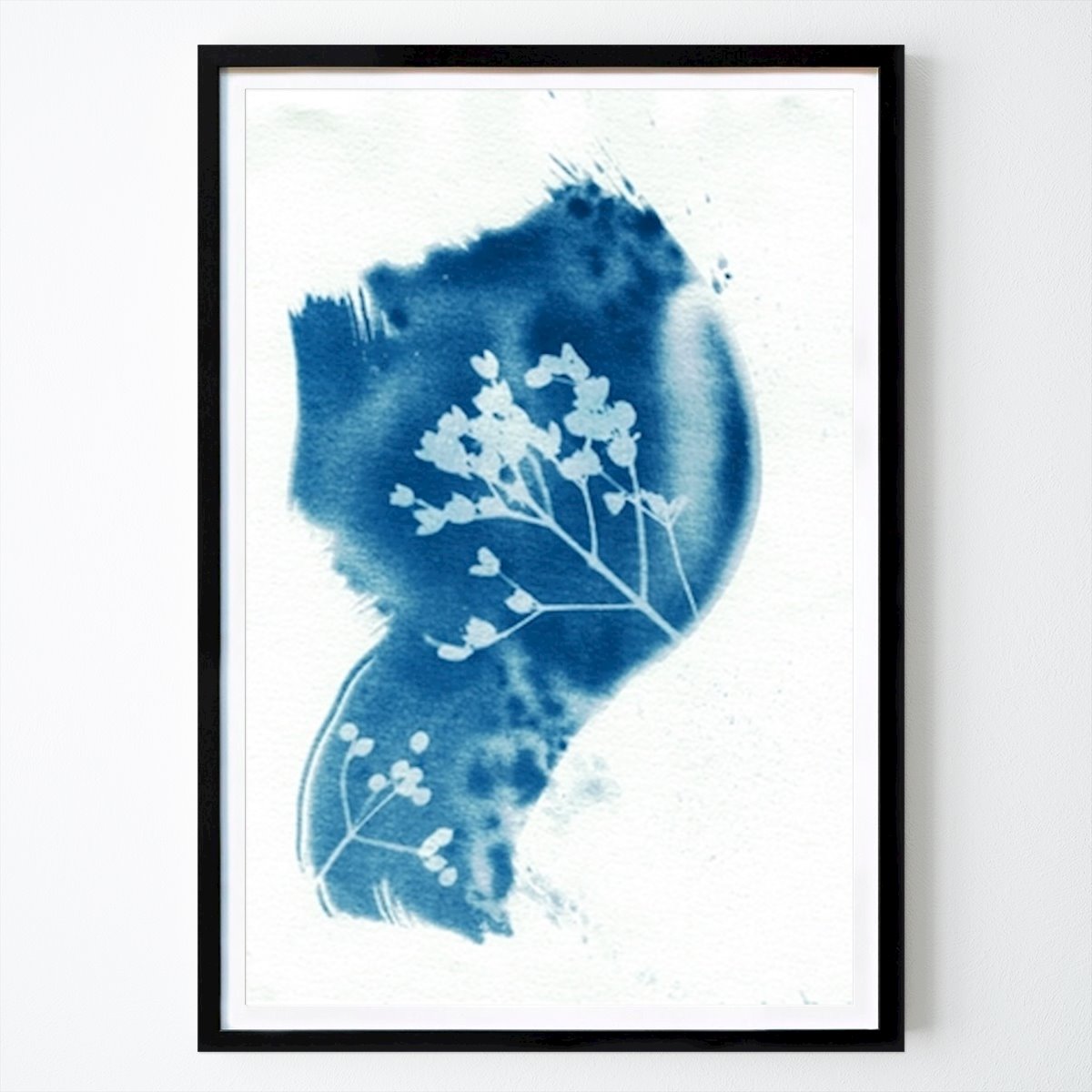 Poster: Abstrakte blaue Natur von Lies Praet von Printler