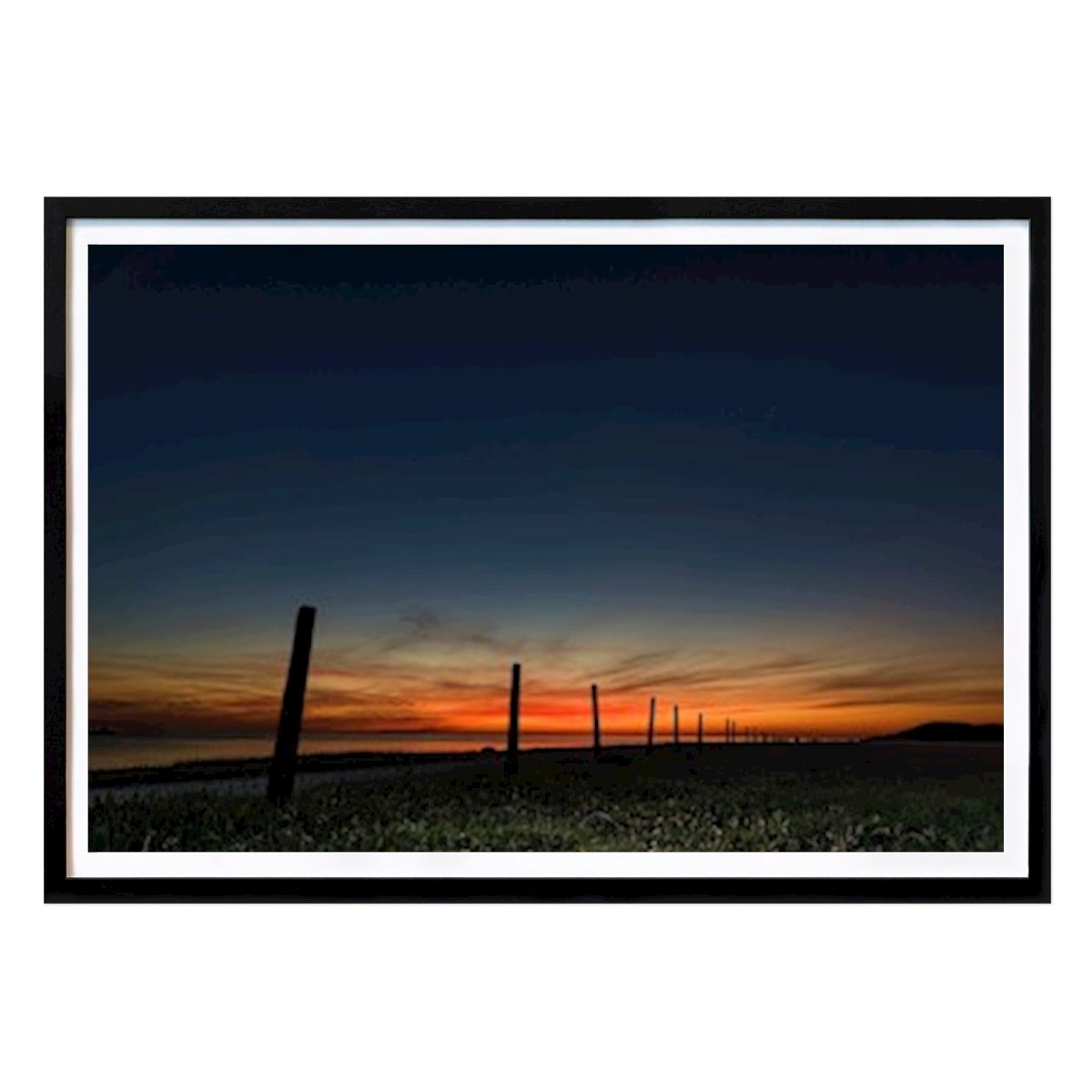 Poster: Alter Zaun am Meer von Tommy Høyland von Printler