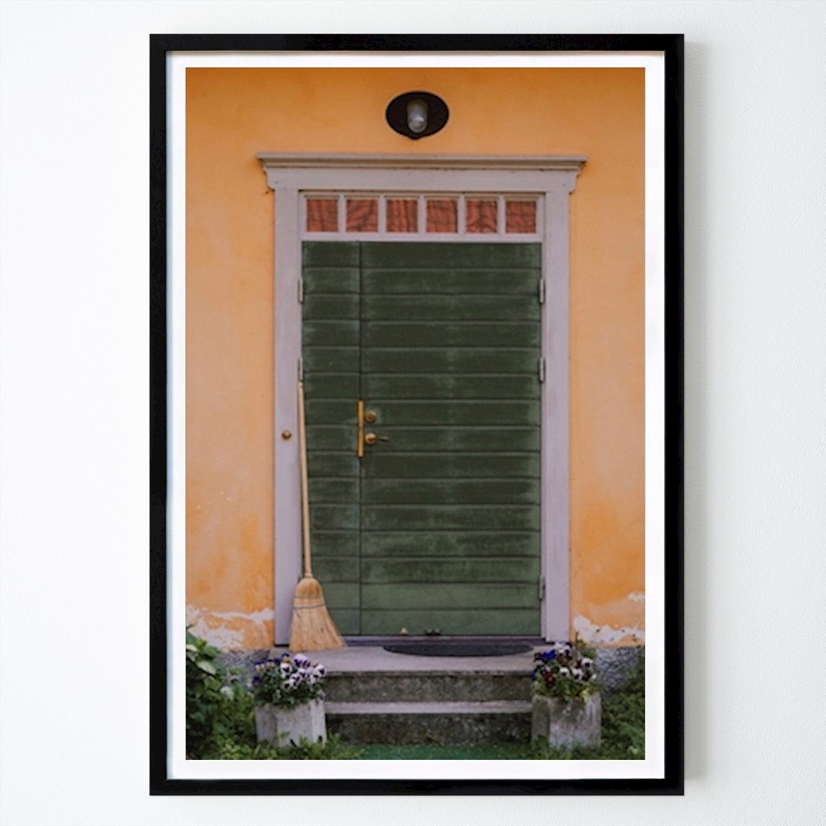 Poster: Altes Haus mit grüner Tür von Alexander Brandstedt von Printler