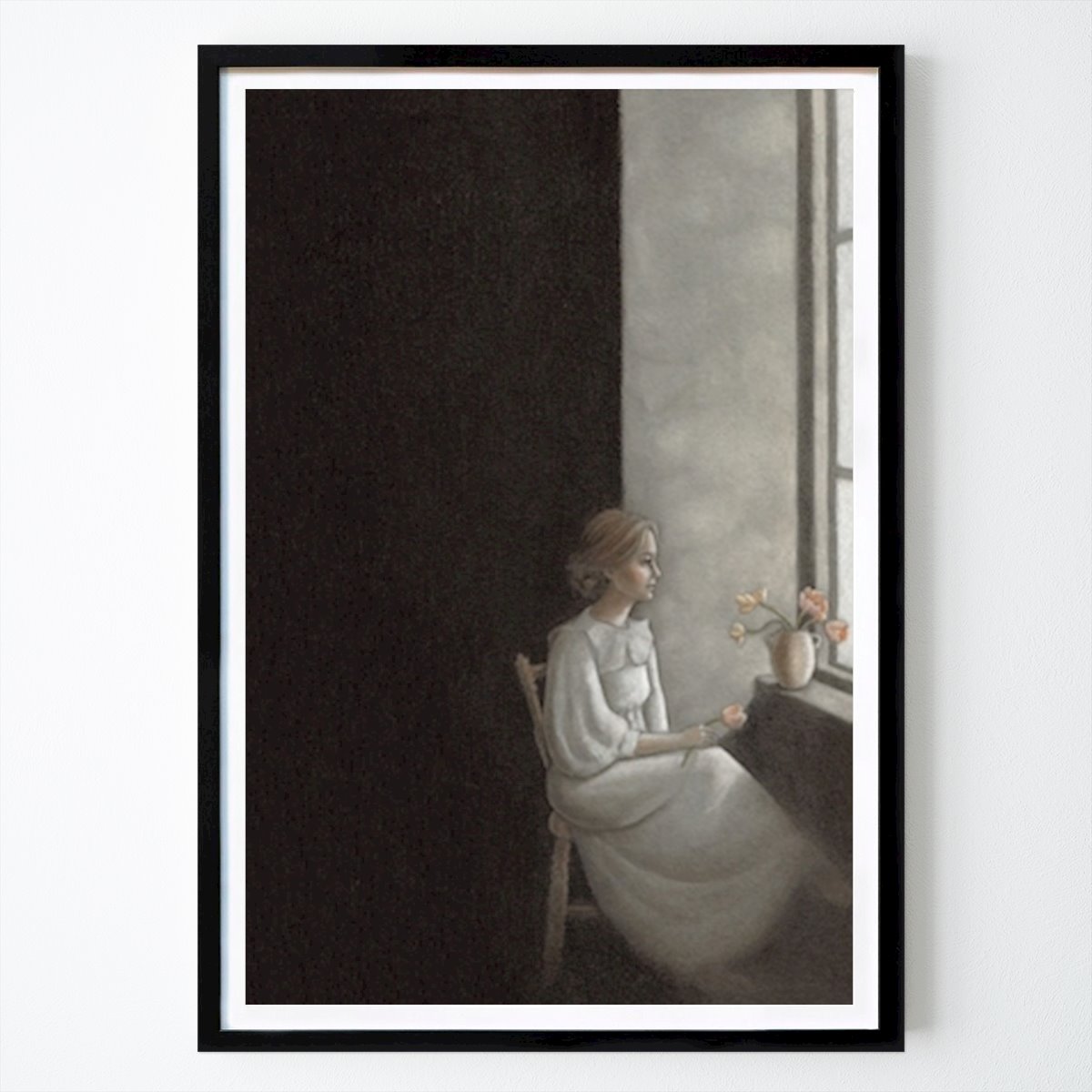 Poster: Am Fenster von Caroline Johanna von Printler