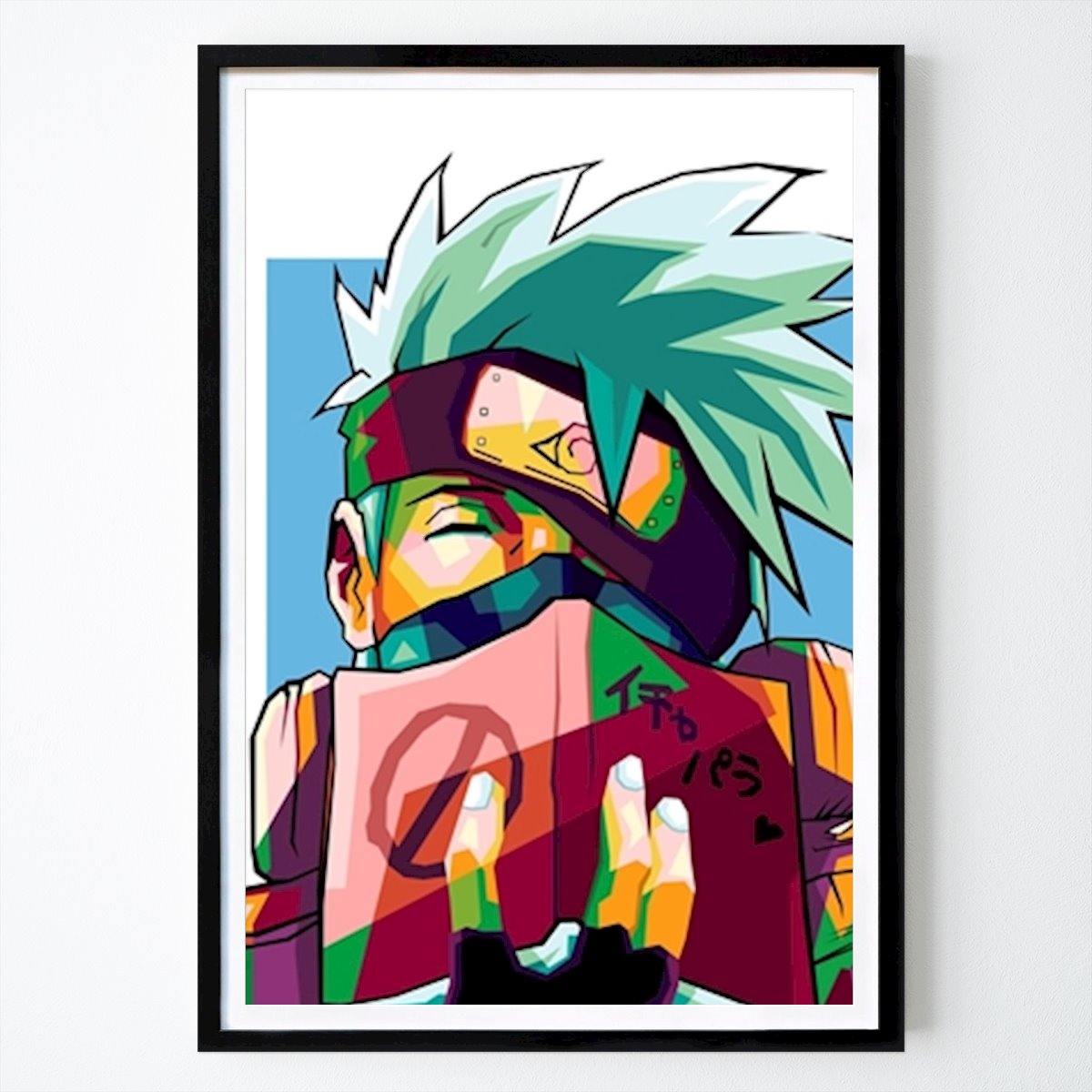 Poster: Anime Naruto i Illustration von Cat Pop Art von Printler