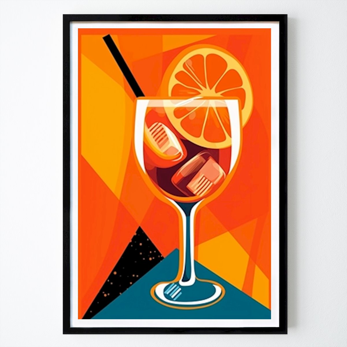 Poster: Aperol im Glas - Pop Art von drdigitaldesign von Printler