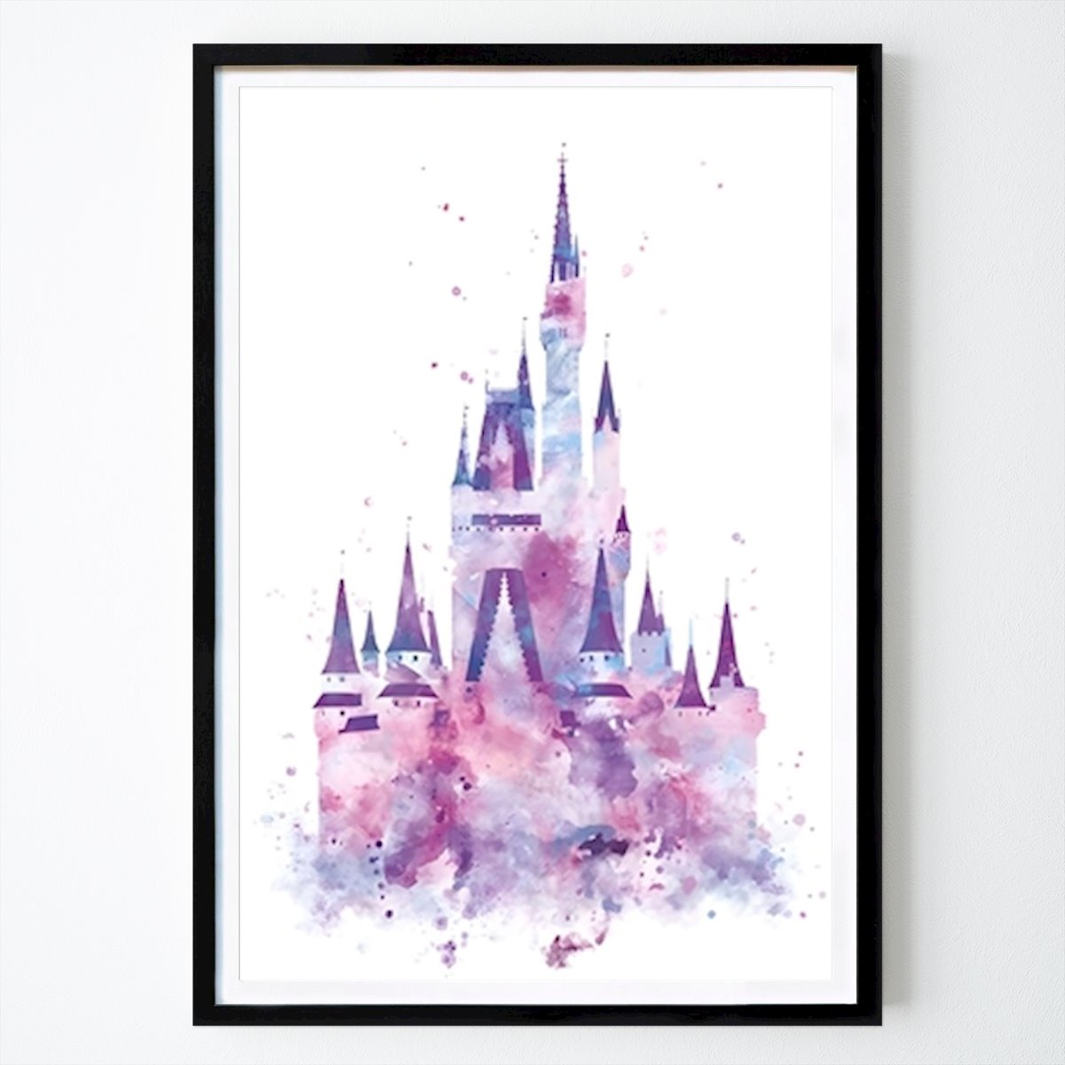 Poster: Aschenputtel-Schloss Aquarell von Kyle Style von Printler