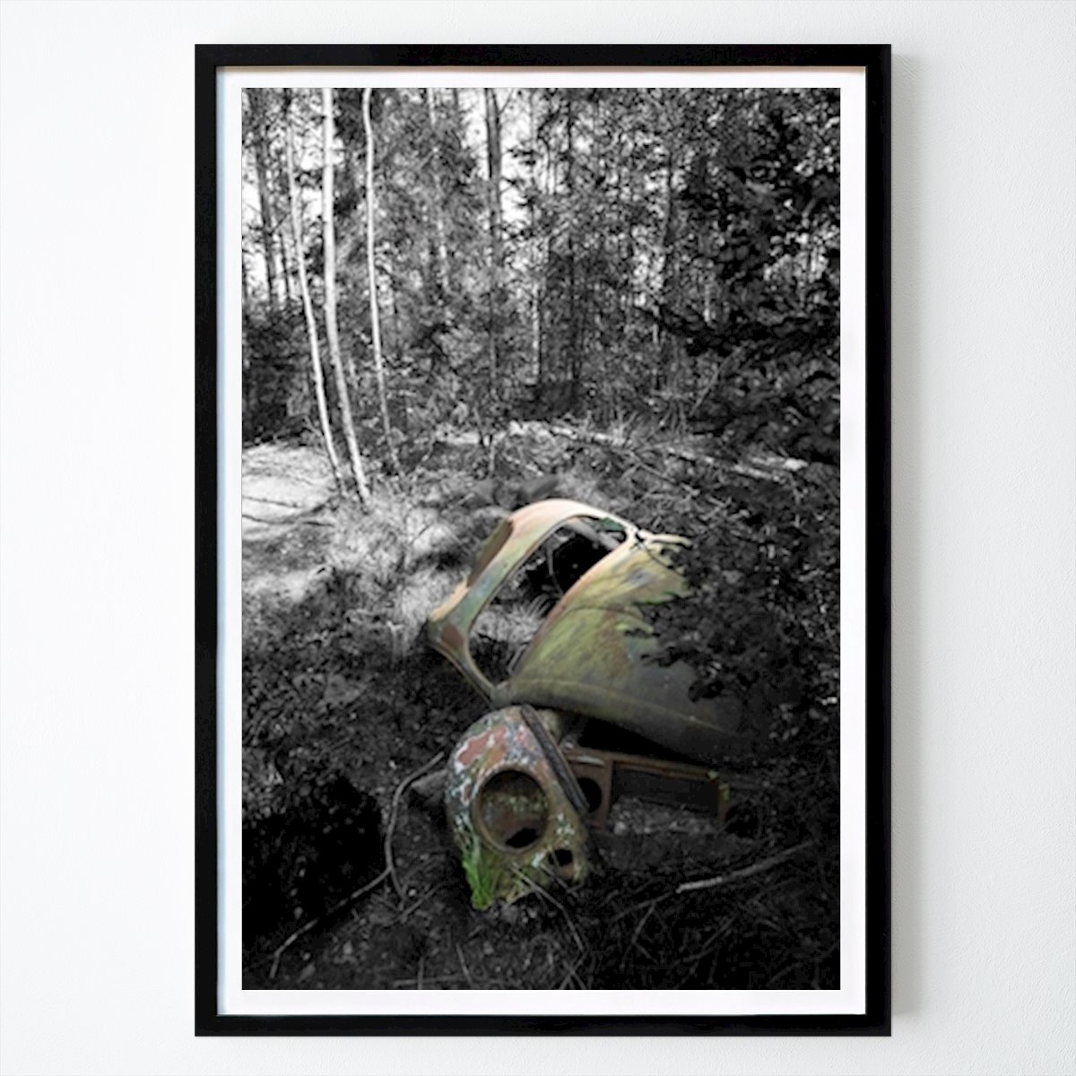 Poster: Autowracks in der Natur von Peter Adamsson von Printler