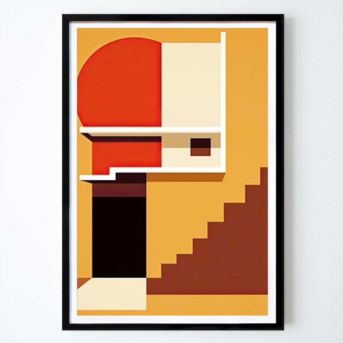 Poster: Bauhaus Poster Kunstdruck von Niklas Horstmann von Printler