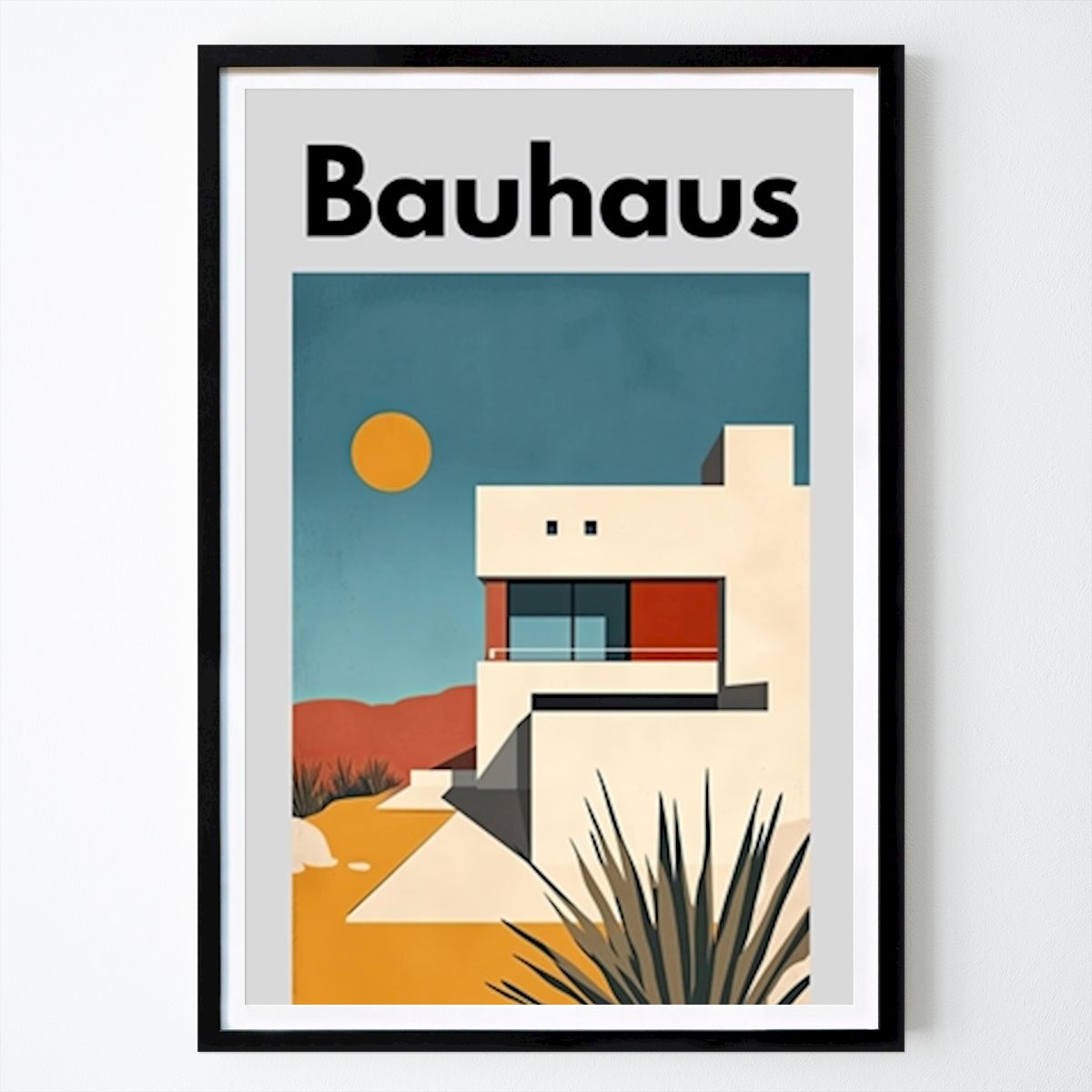 Poster: Bauhaus Poster Kunstdruck von Niklas Horstmann von Printler