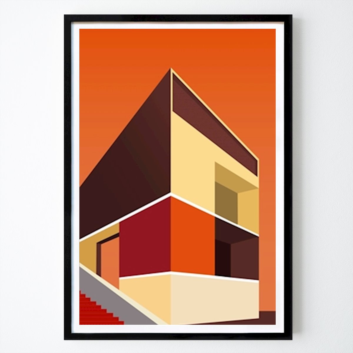 Poster: Bauhaus Poster Kunstdruck von Simon Saulich von Printler