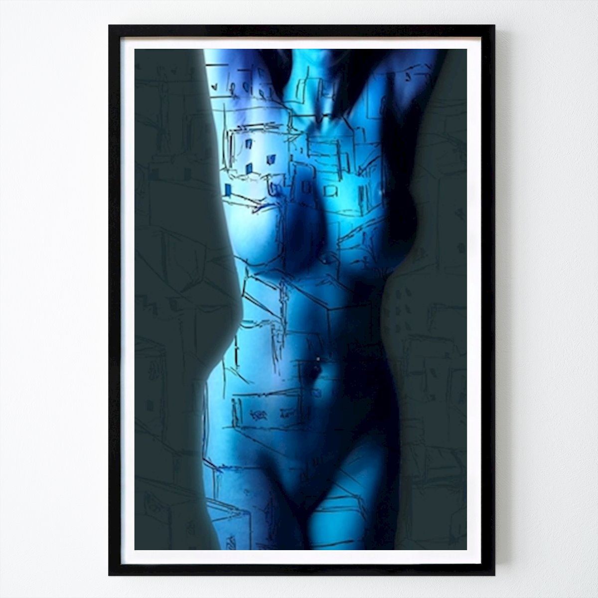 Poster: Blauer Torso von Arnoldus Johannes van Dreven von Printler