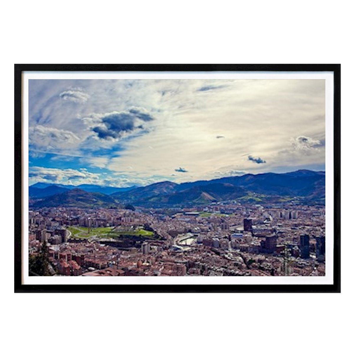 Poster: Blick auf Bilbao von Leonard Andersson von Printler