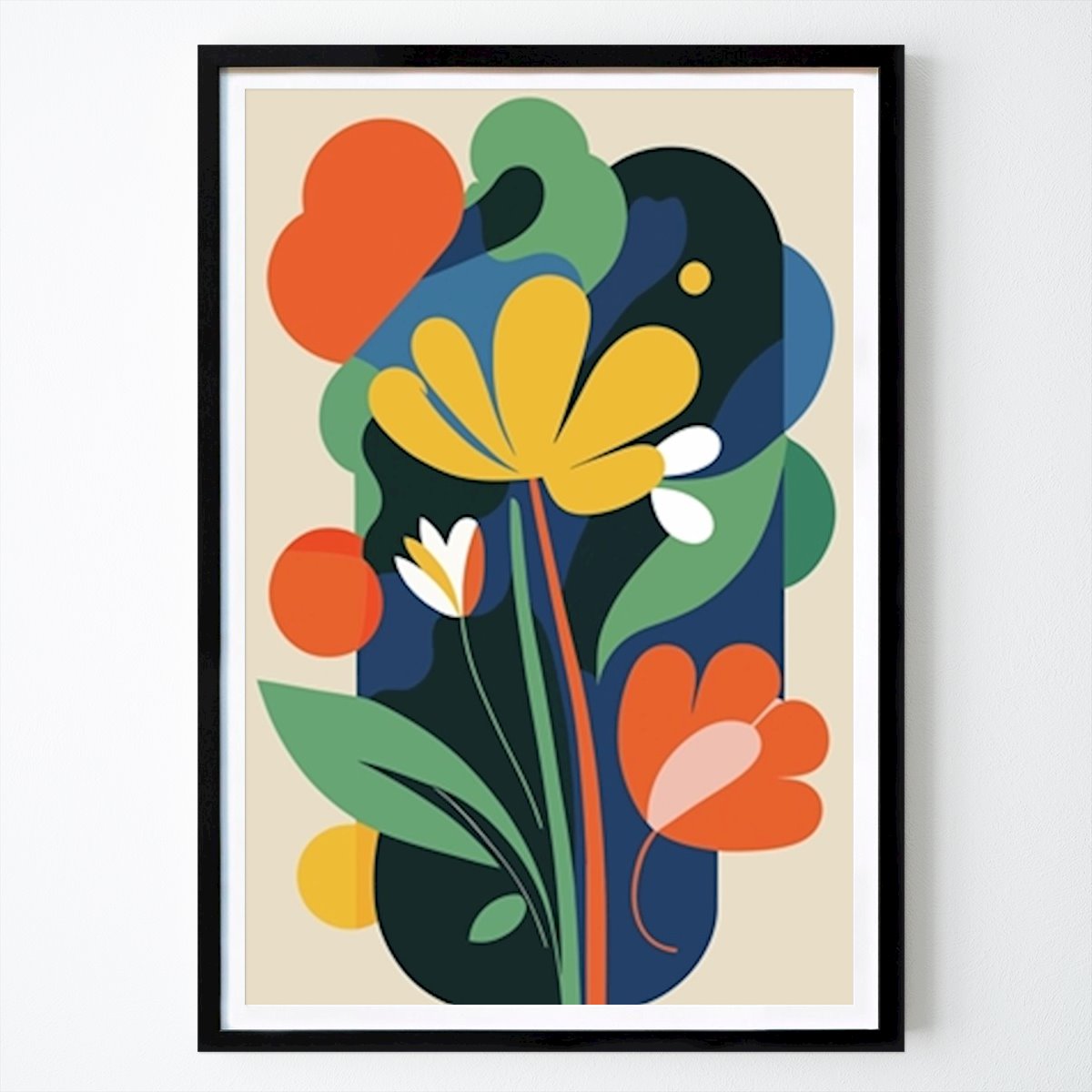 Poster: Blumen Kunst Illustration von Bagus Indra von Printler