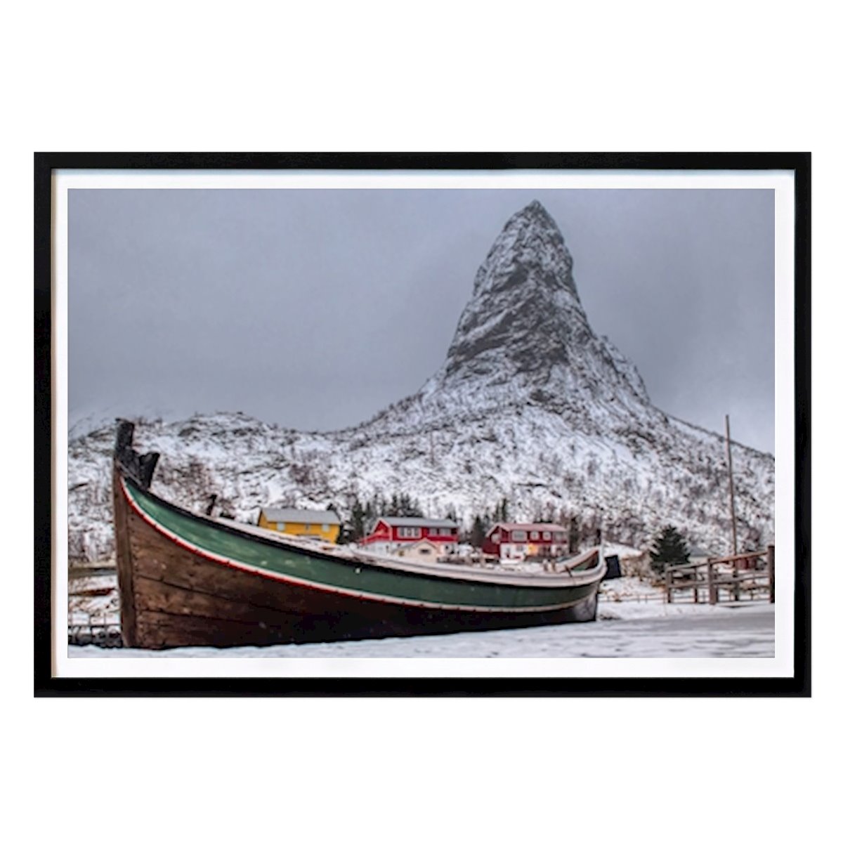 Poster: Boot und Natur von Arnfinn Malmedal von Printler