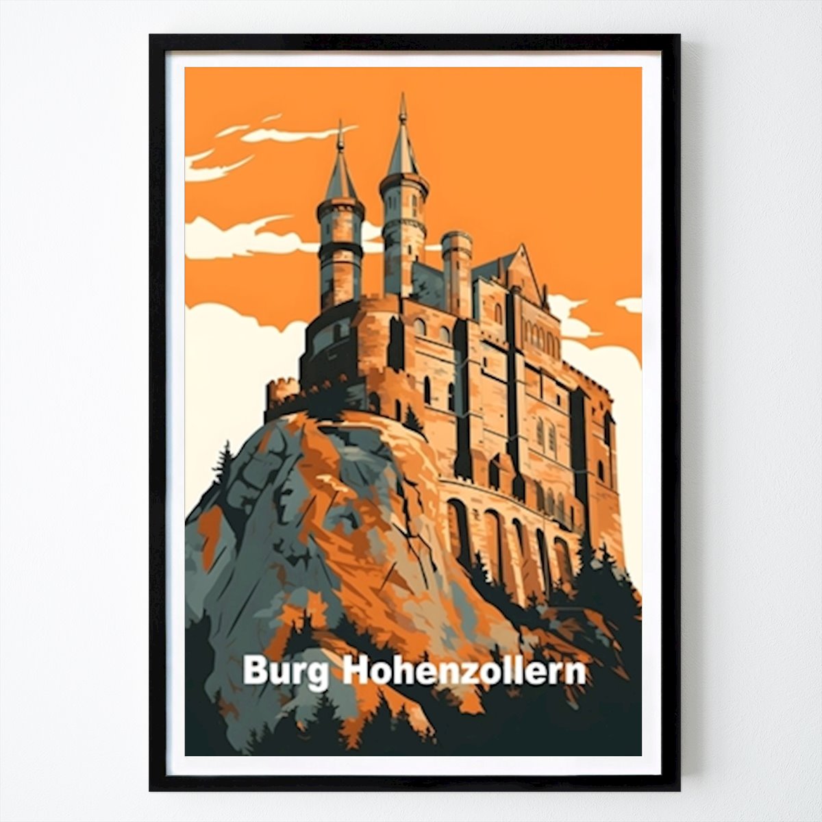 Poster: Burg Hohenzollern von Dietrich Moravec von Printler