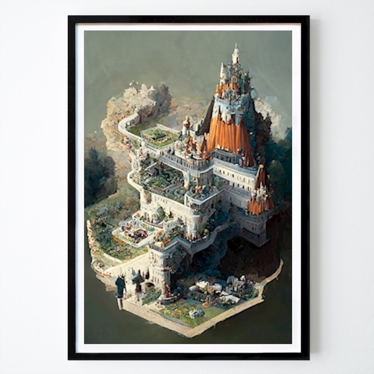 Poster: Chaotisches Schloss II von Karl Kubik von Printler