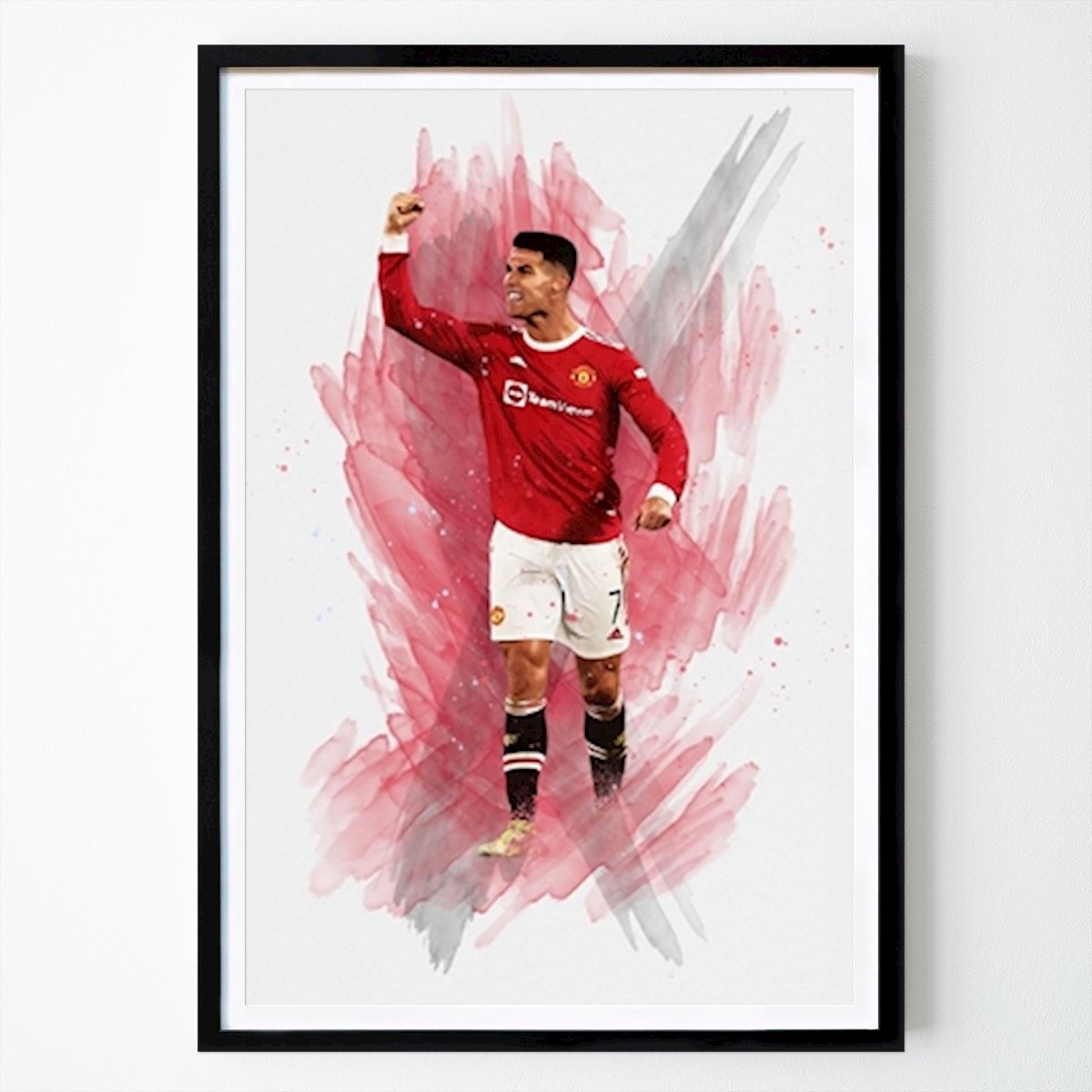 Poster: Cristiano Ronaldo MU von Sasuke 23 von Printler