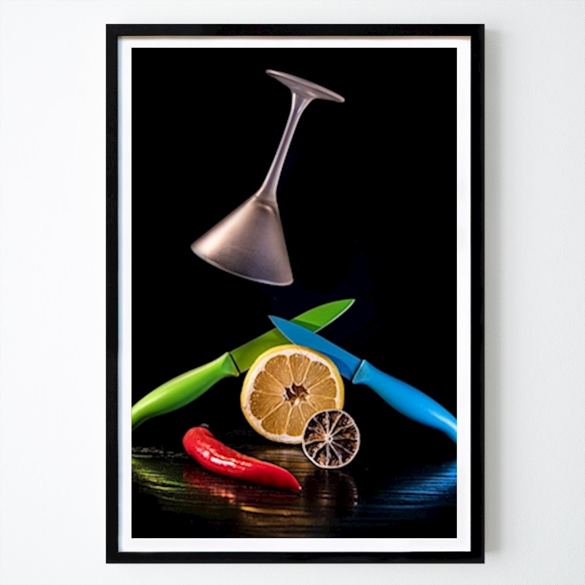 Poster: Das hängende Glas von Matts Rydén von Printler
