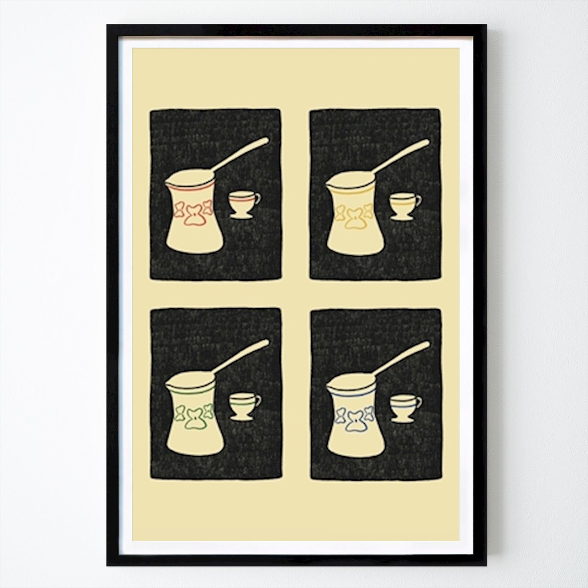 Poster: Džezva Kaffeekanne von Marina Alaburic von Printler