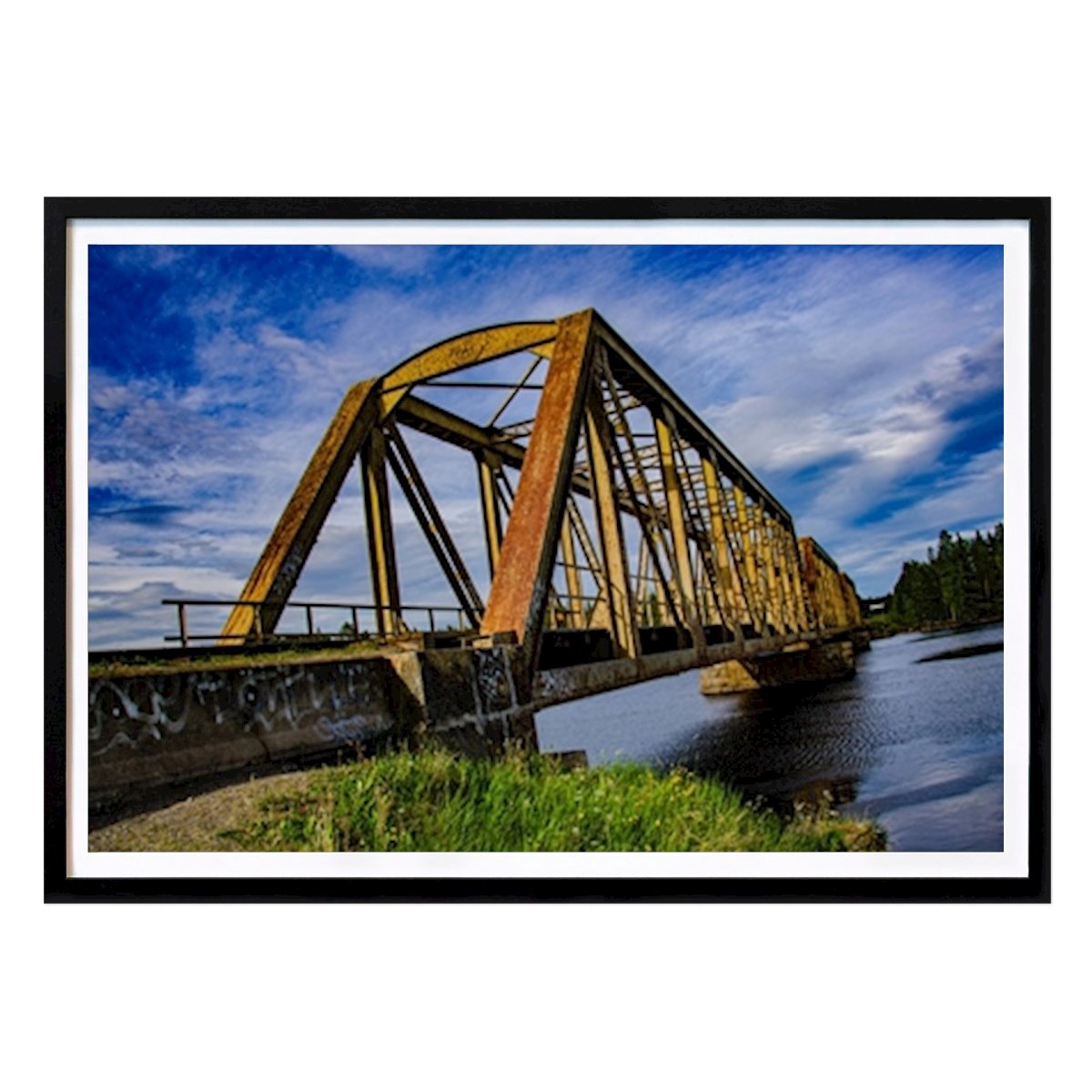 Poster: Eisenbahnbrücke von Magnus Wågström von Printler