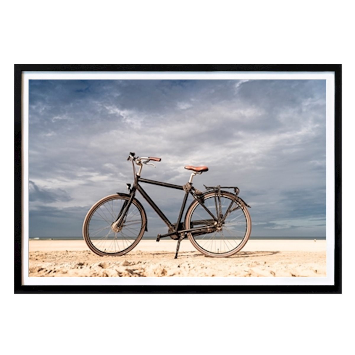 Poster: Fahrrad am Strand von Stephan Zaun von Printler