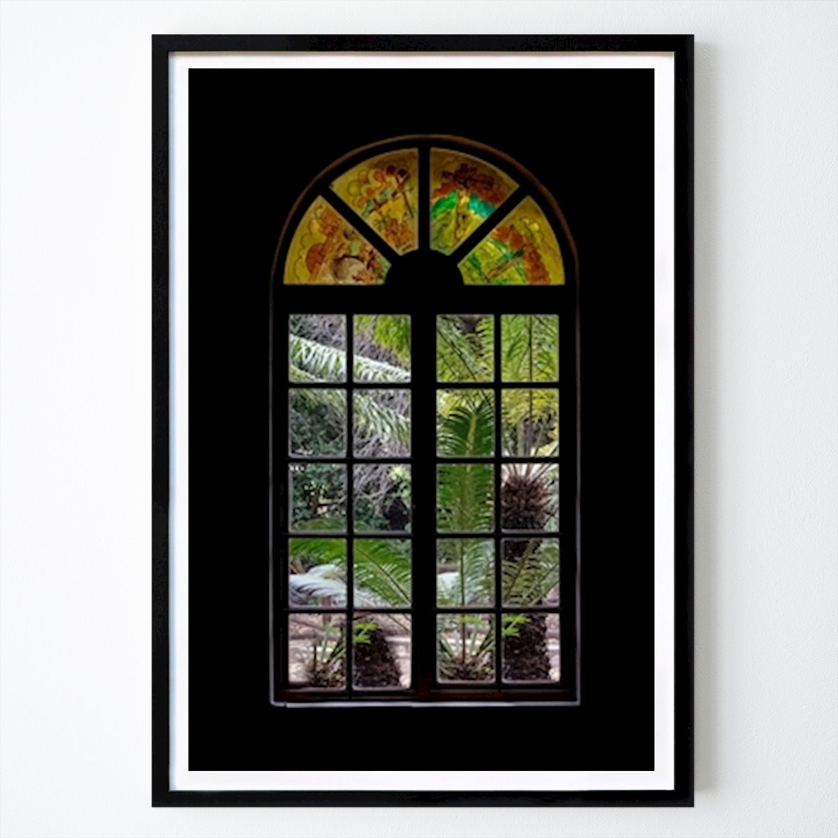 Poster: Fenster mit Blick auf den Garten von Bodil Lindell von Printler