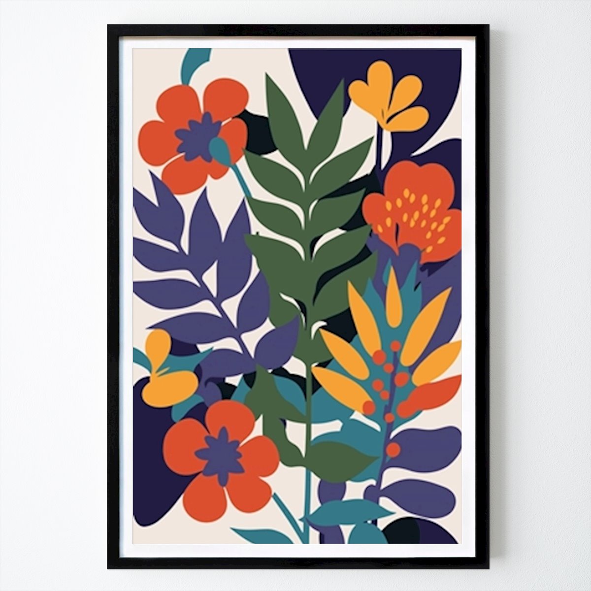 Poster: Flowers Pop Art Illustration von Bagus Indra von Printler
