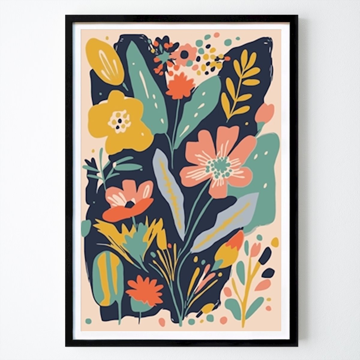 Poster: Flowers Pop Art Illustration von Bagus Indra von Printler