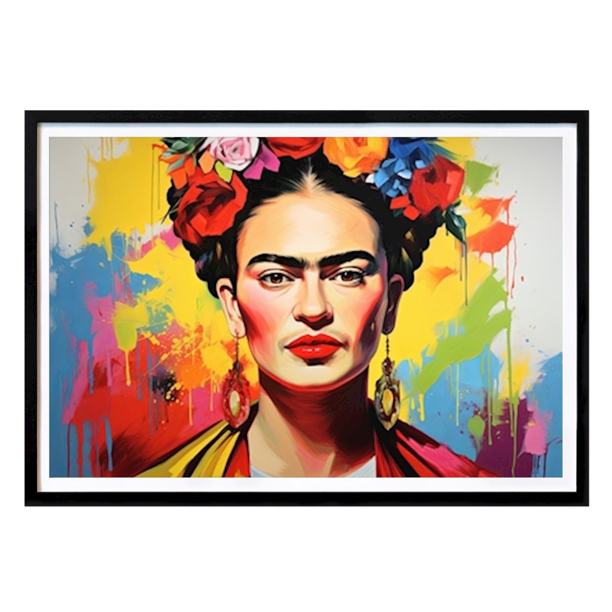 Poster: Frida Kahlo Poster Kunstdruck von Niklas Maximilian von Printler