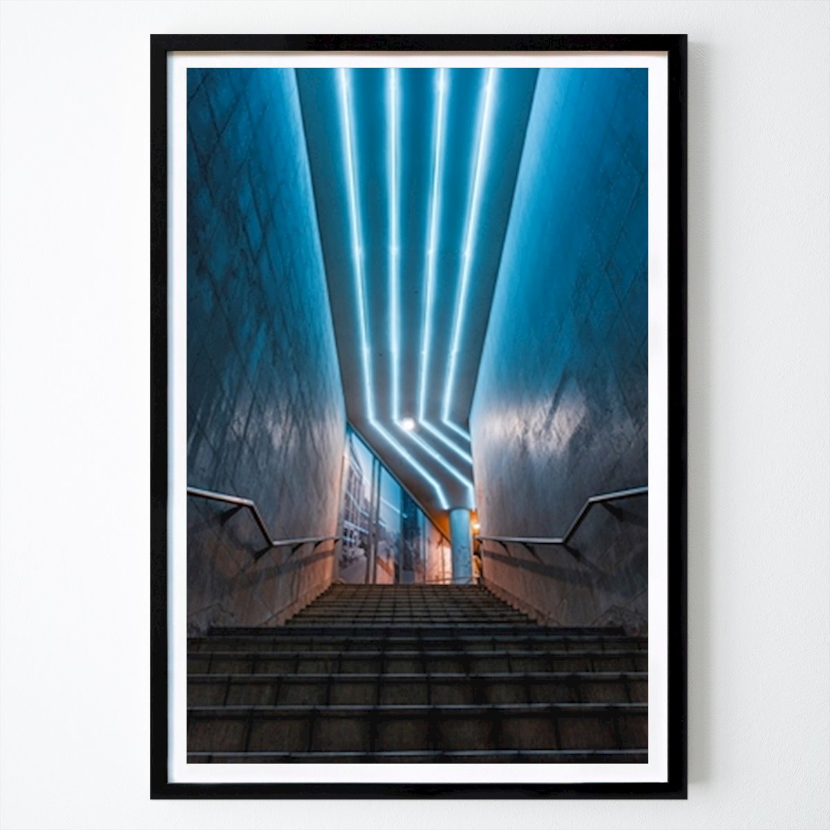 Poster: Futuristische Stockholmer Treppen von Tim Löhman von Printler
