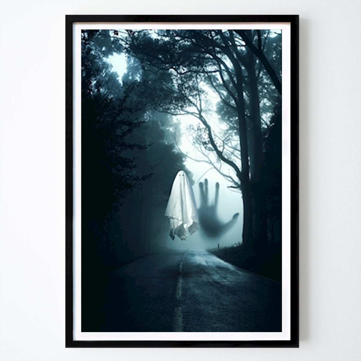 Poster: Geister-Halloween im Wald von Arizrab von Printler