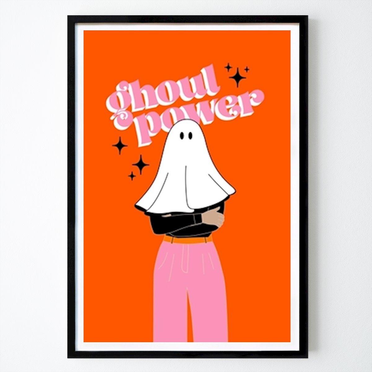 Poster: Ghul-Macht - Halloween-Wortspiel von Dominique Vari von Printler