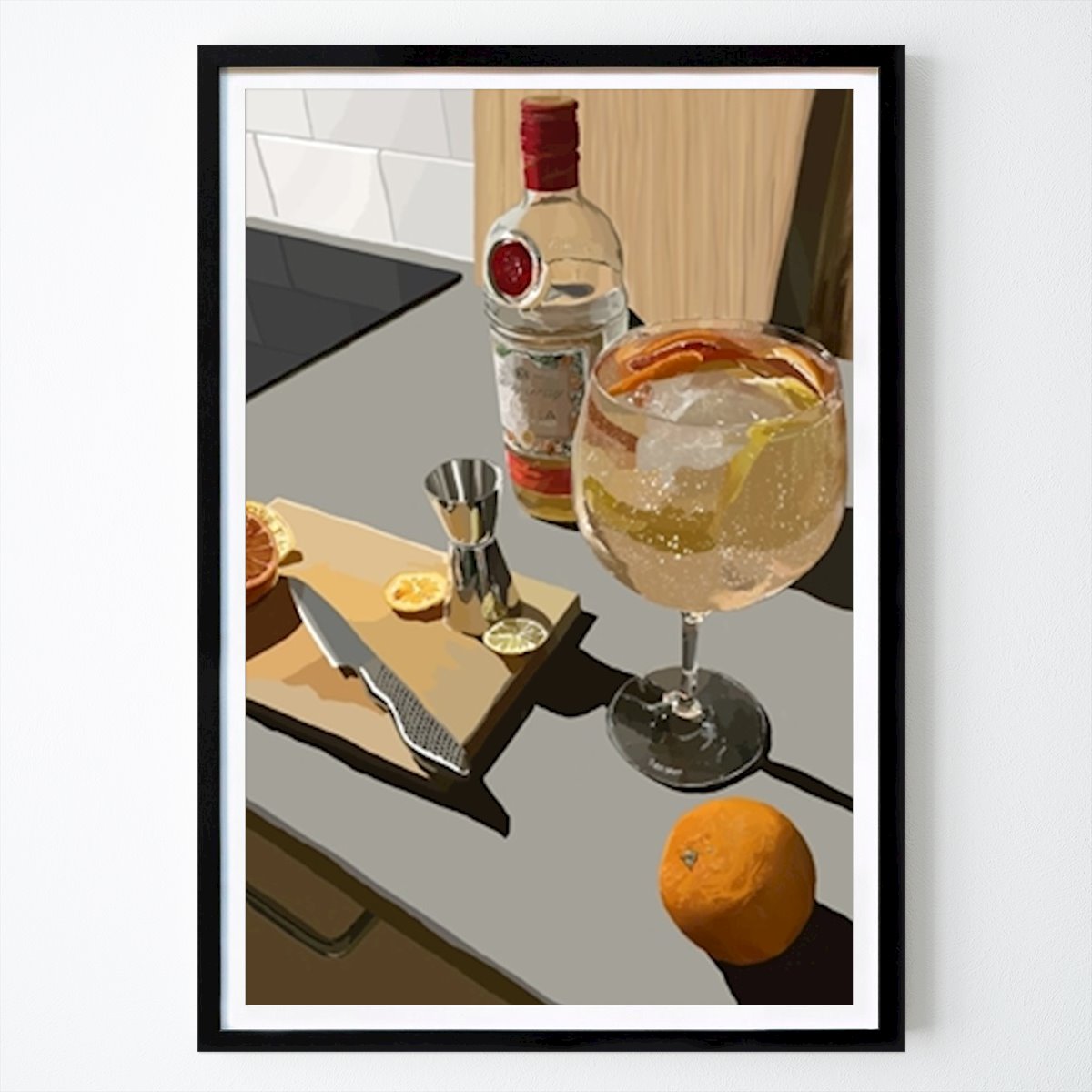 Poster: Gin Uhr von Kim Brax von Printler