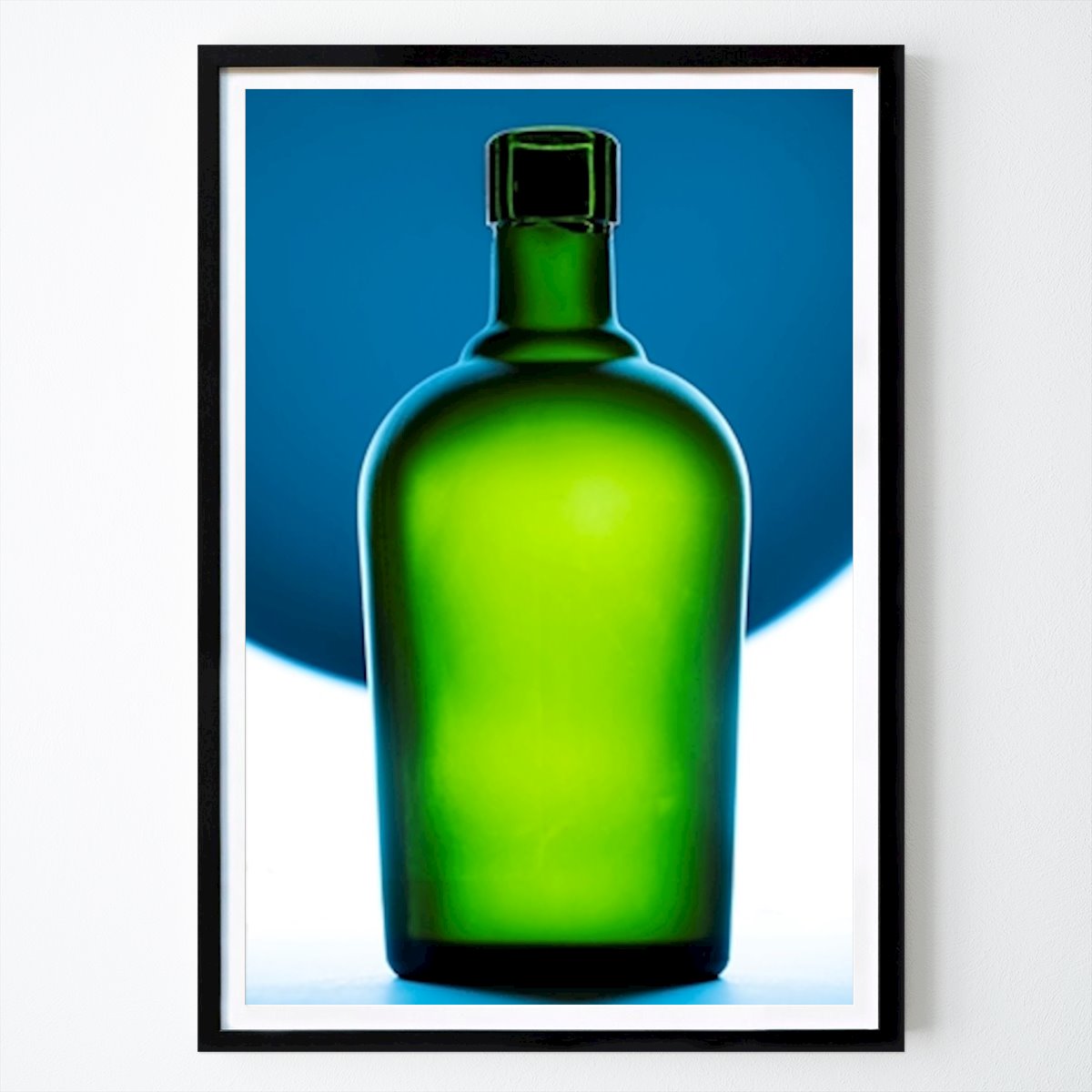 Poster: Grüne Flasche von Stephan Zaun von Printler