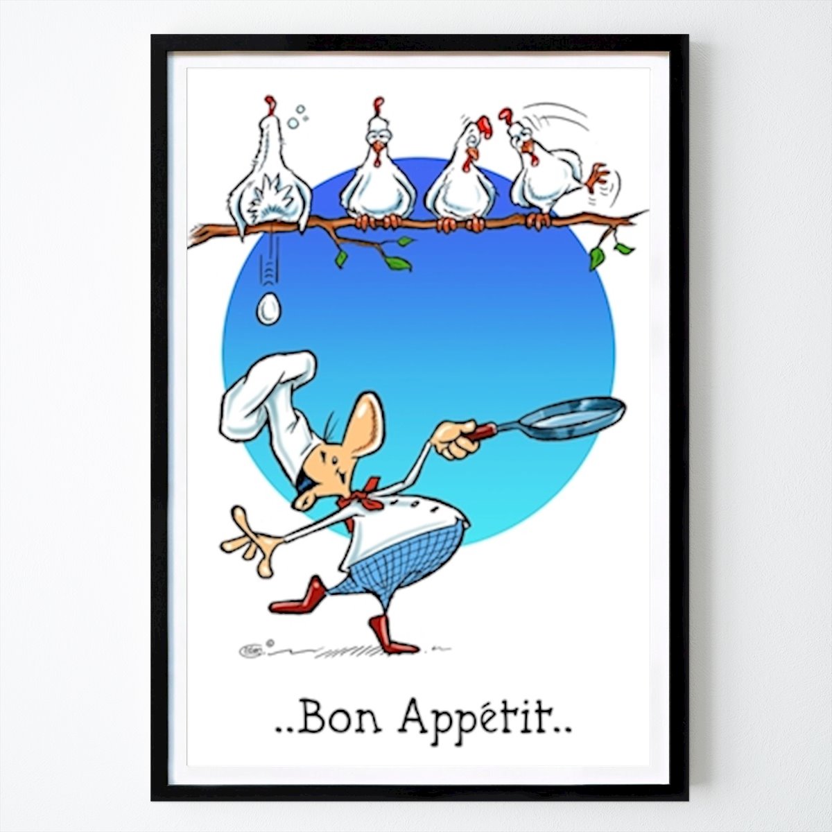 Poster: Guten Appetit • Spyke Löffel von Stan Groenland von Printler