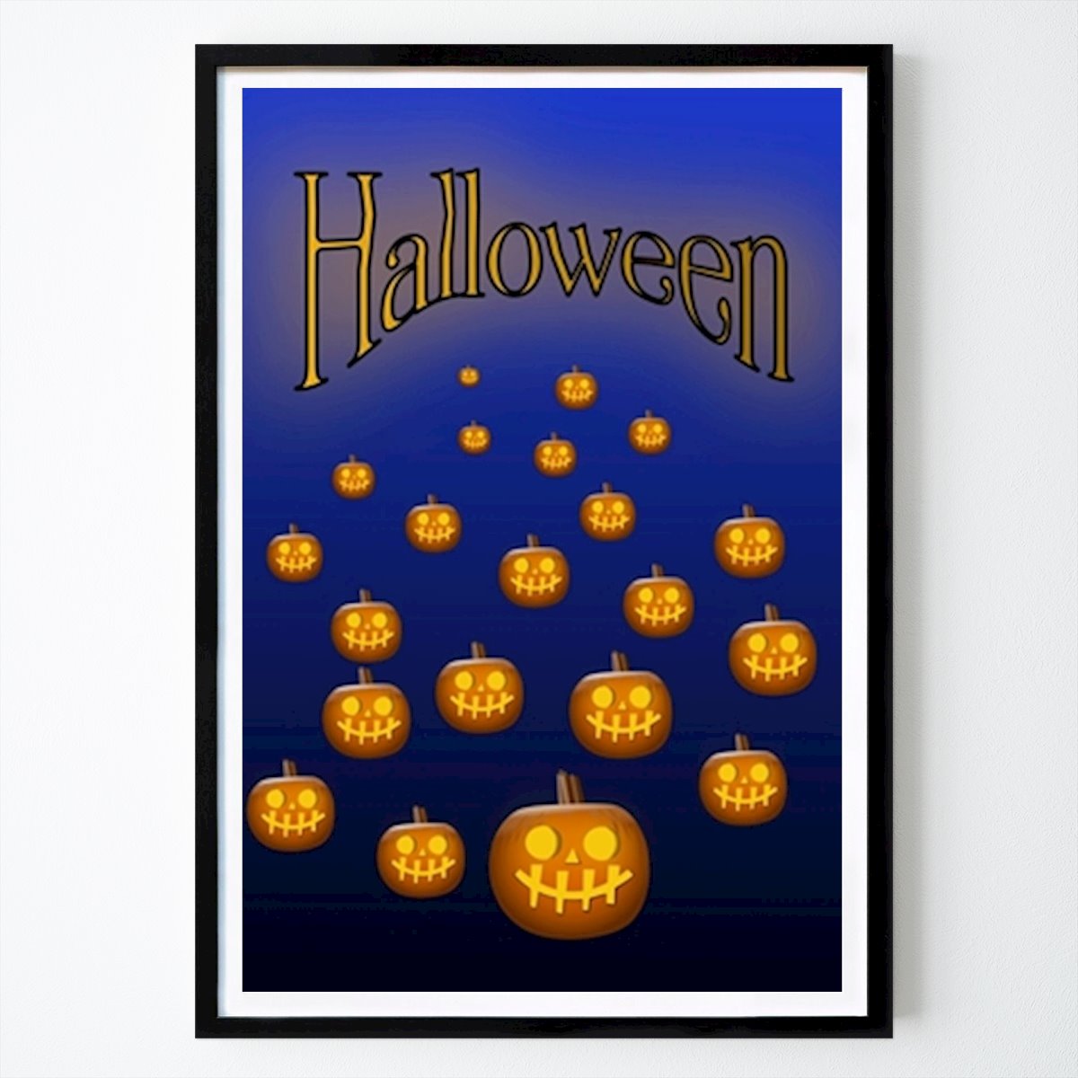 Poster: Halloween Glühende Kürbisse von Leif Eliasson von Printler