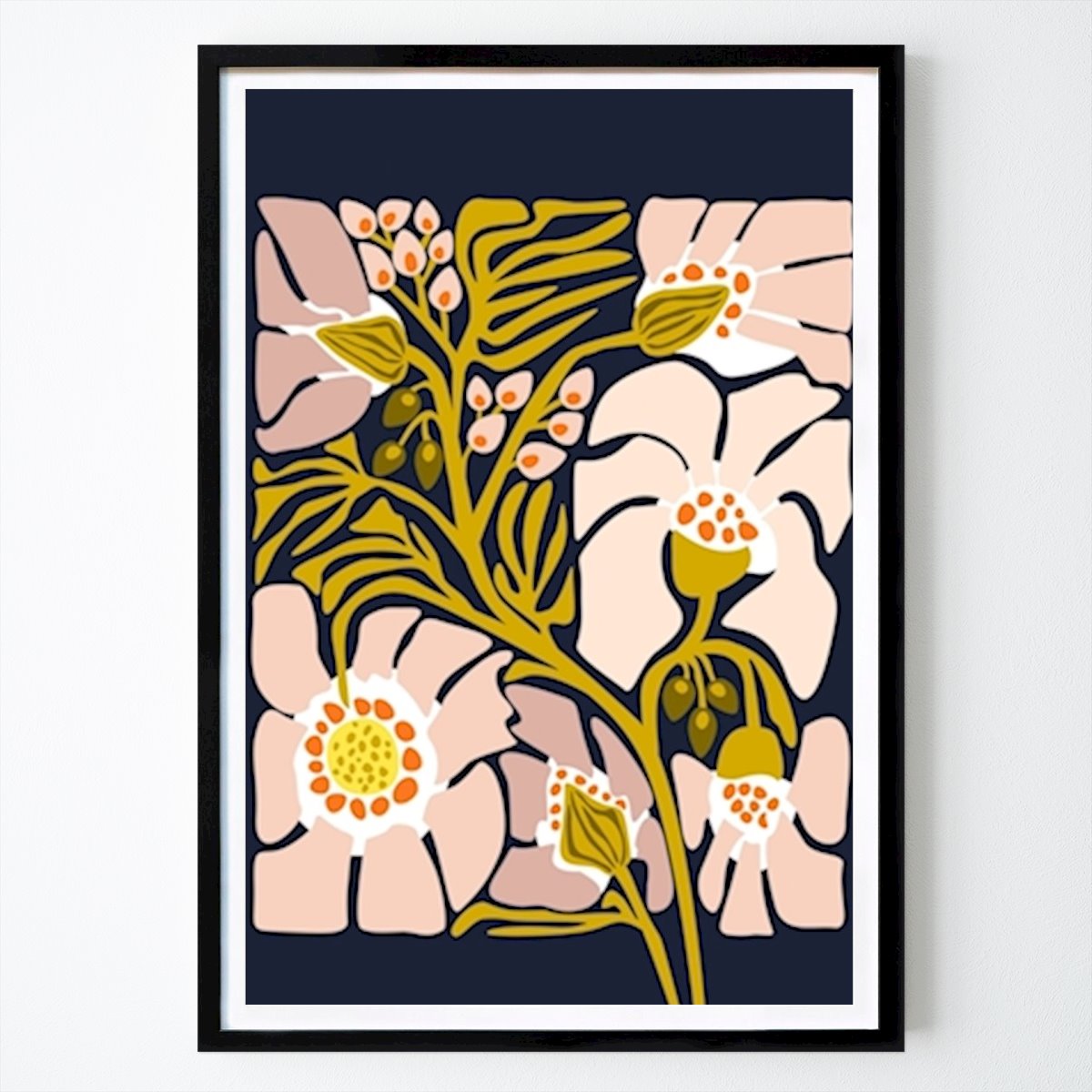 Poster: Illustration einer Gartenblume von DESIGN d´annick von Printler