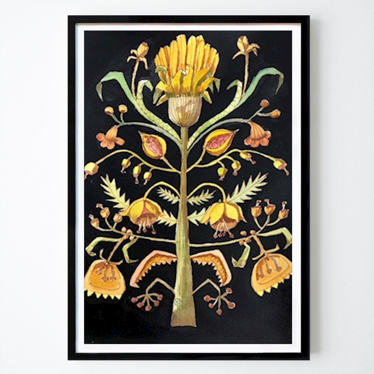 Poster: Imaginäre Blume von Kerstin Lindmark von Printler