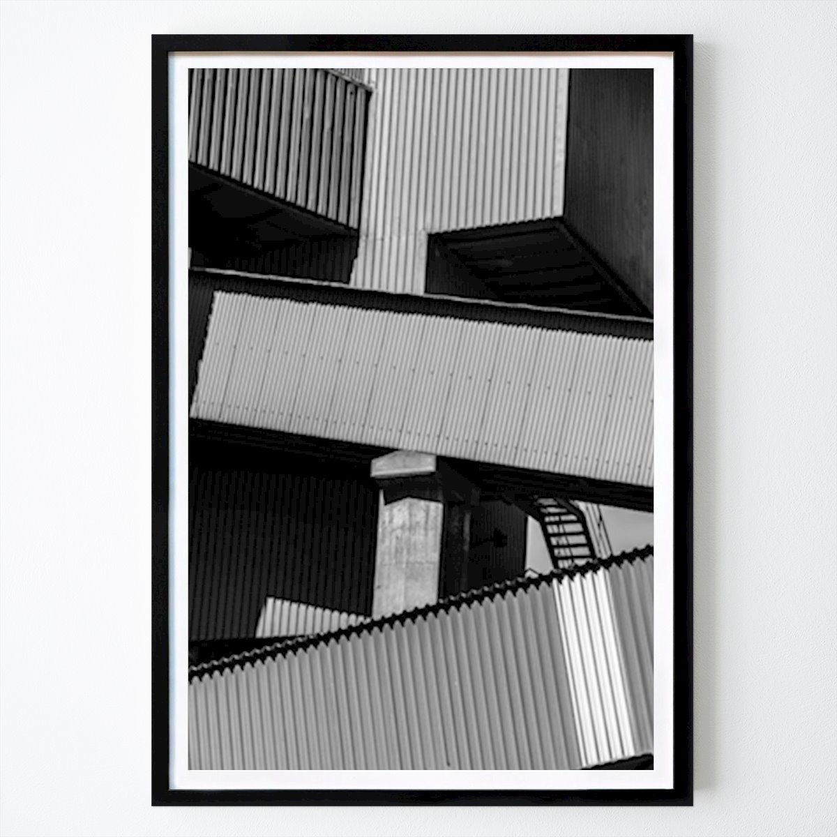 Poster: Industrielle Winkel von Jesper Alvermark von Printler