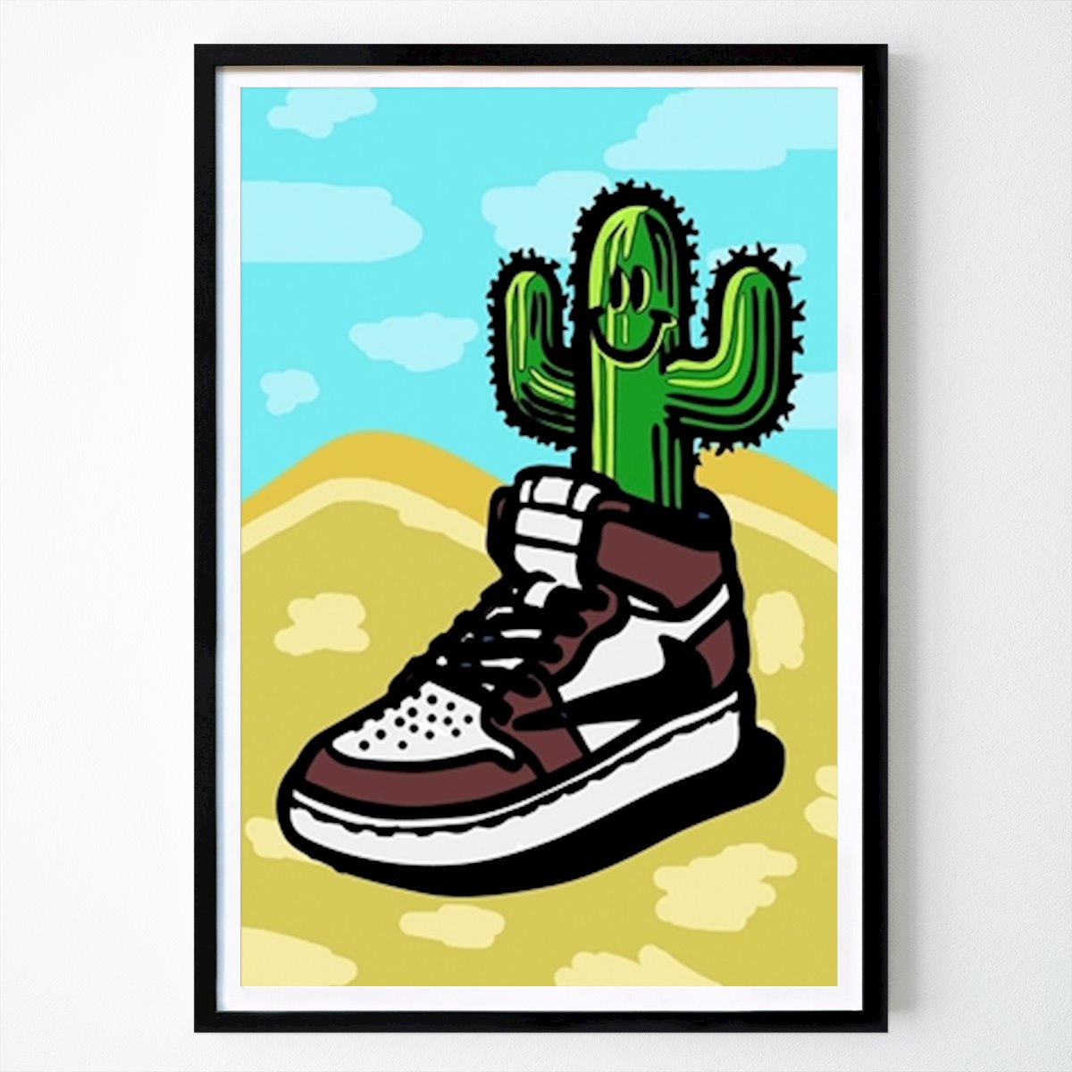 Poster: Kaktus-Lächeln von sneakerhead collections von Printler