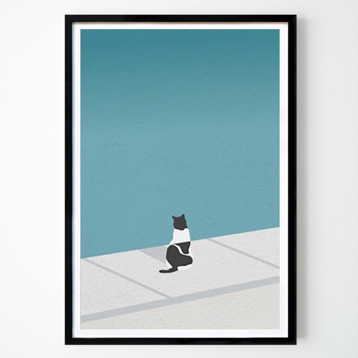 Poster: Katze am Teich von Puspita Wulandari von Printler