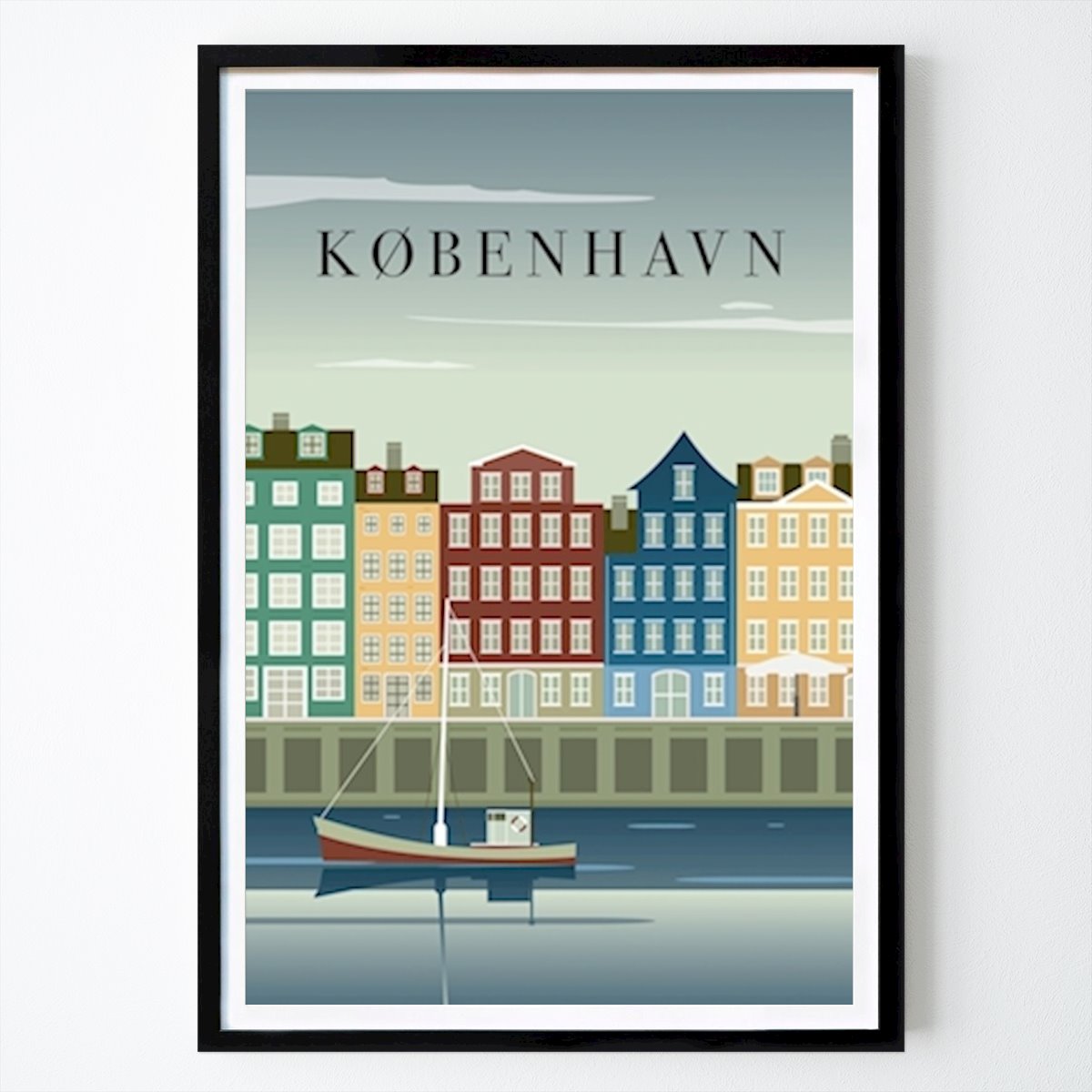 Poster: Kopenhagen - Nyhavn von Anders Holmsgaard Andersen von Printler