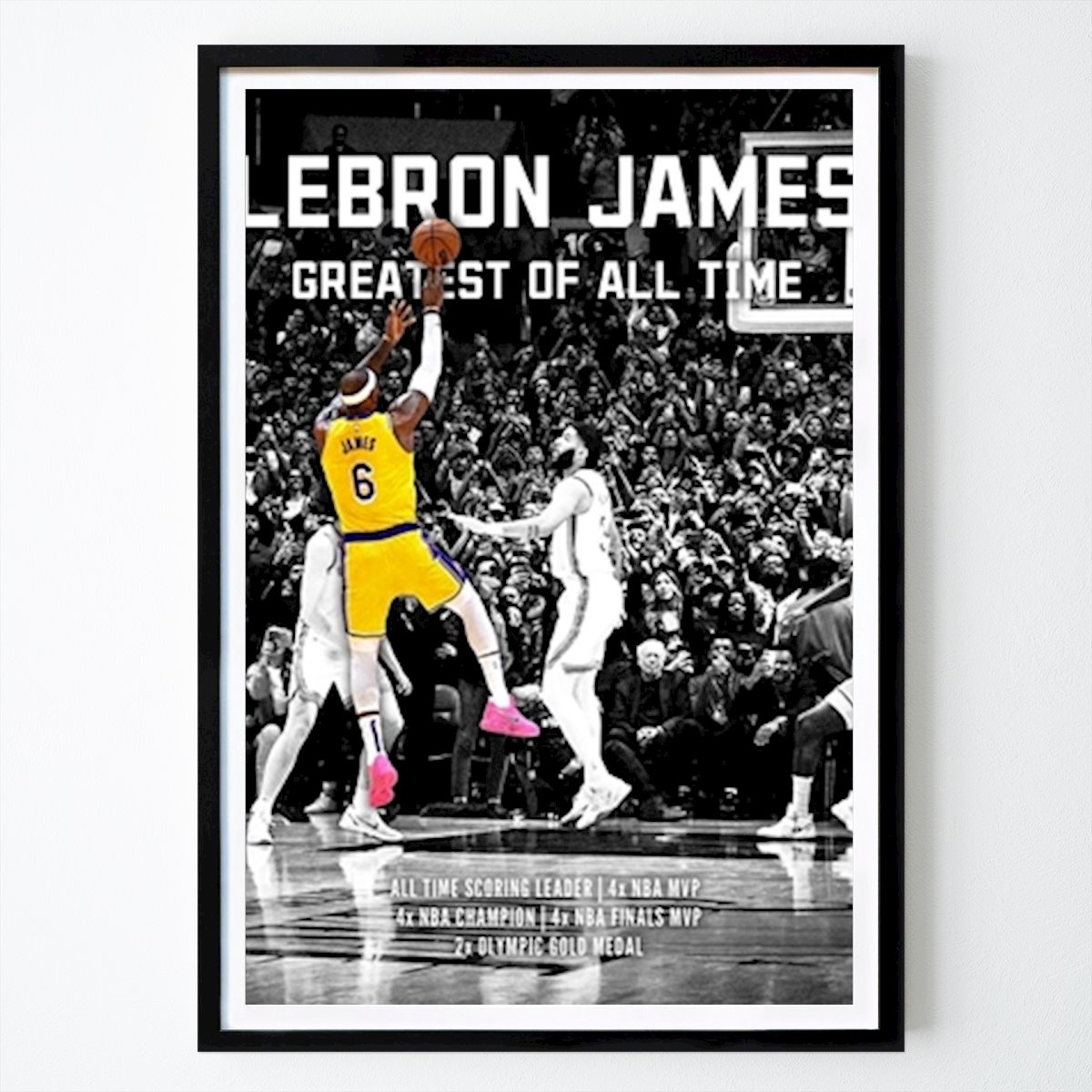 Poster: LeBron James No. 38.388 Poster von Morten Conrad von Printler