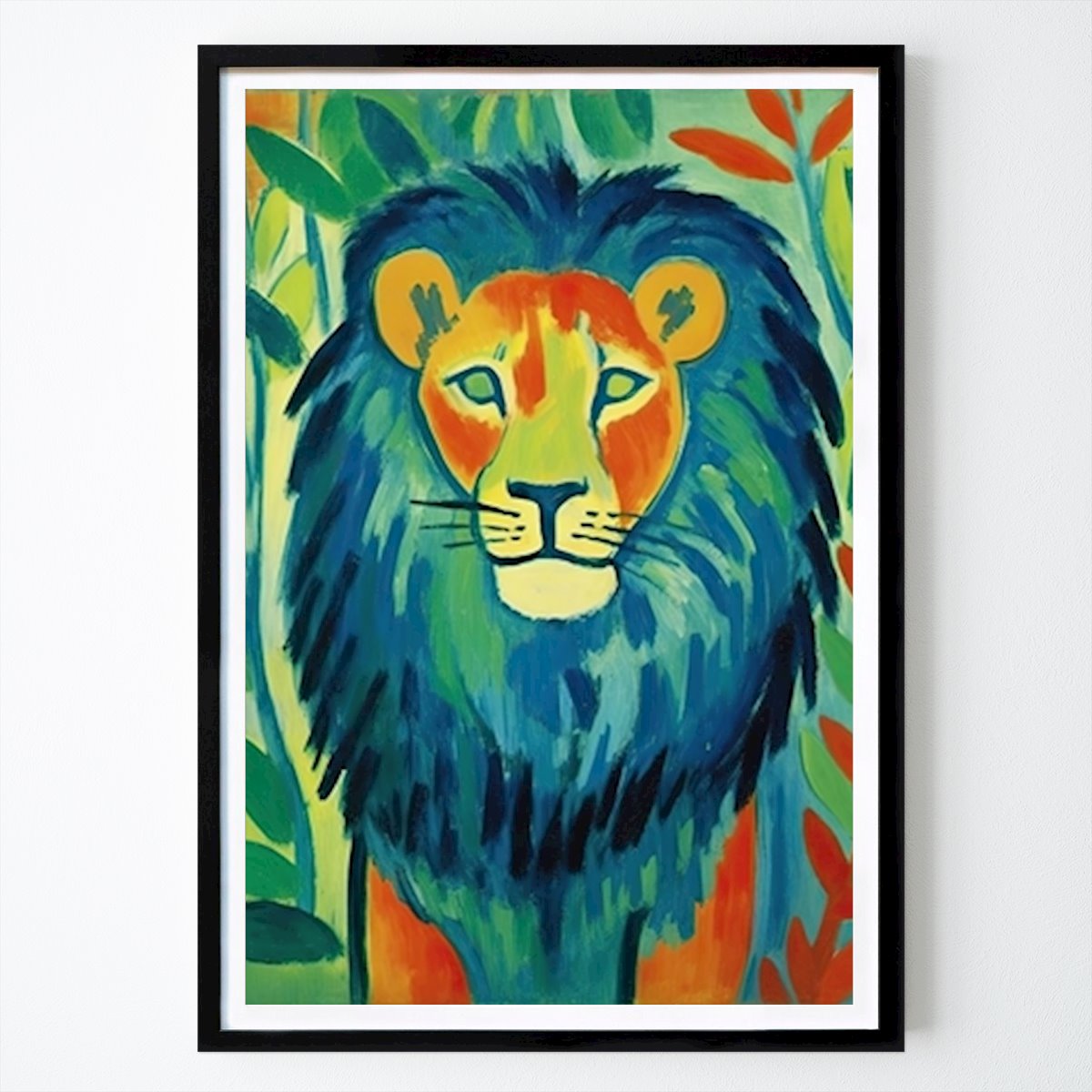 Poster: Lion Poster Kunstdruck Print von Niklas Maximilian von Printler