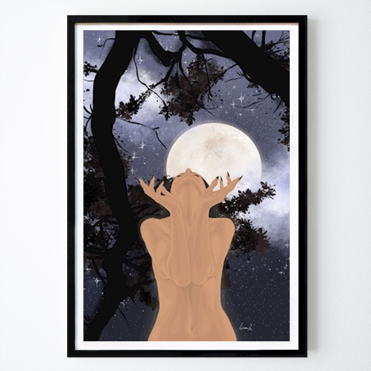 Poster: Lunar medicine von Lisa Andersen von Printler