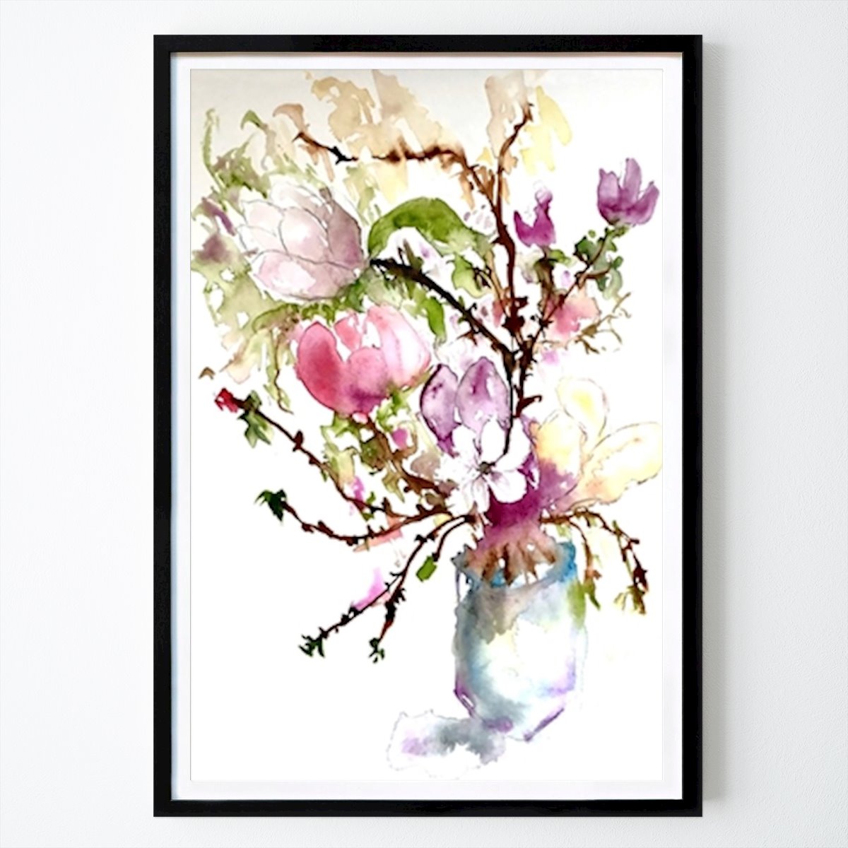 Poster: Magnolias in a vase von June Rydgren von Printler